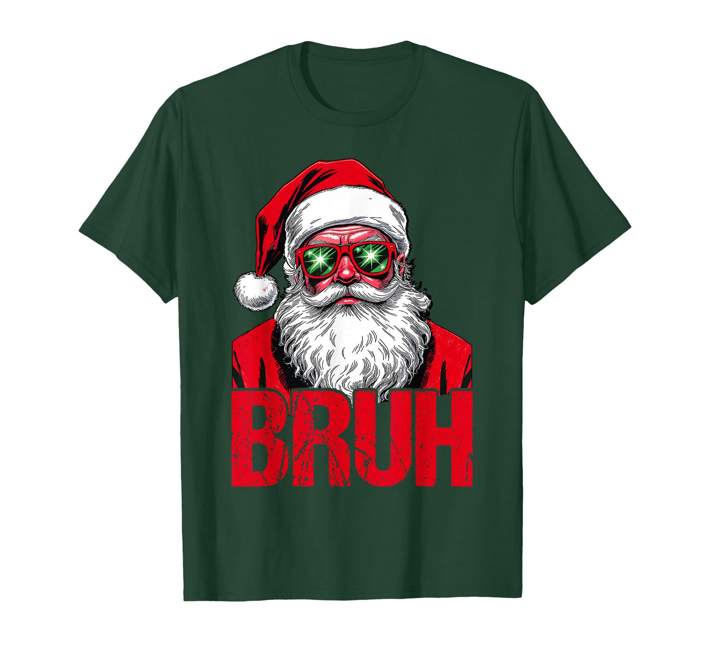 Bruh Meme Funny Saying Bro Greeting Teens Boys Men Christmas T-Shirt