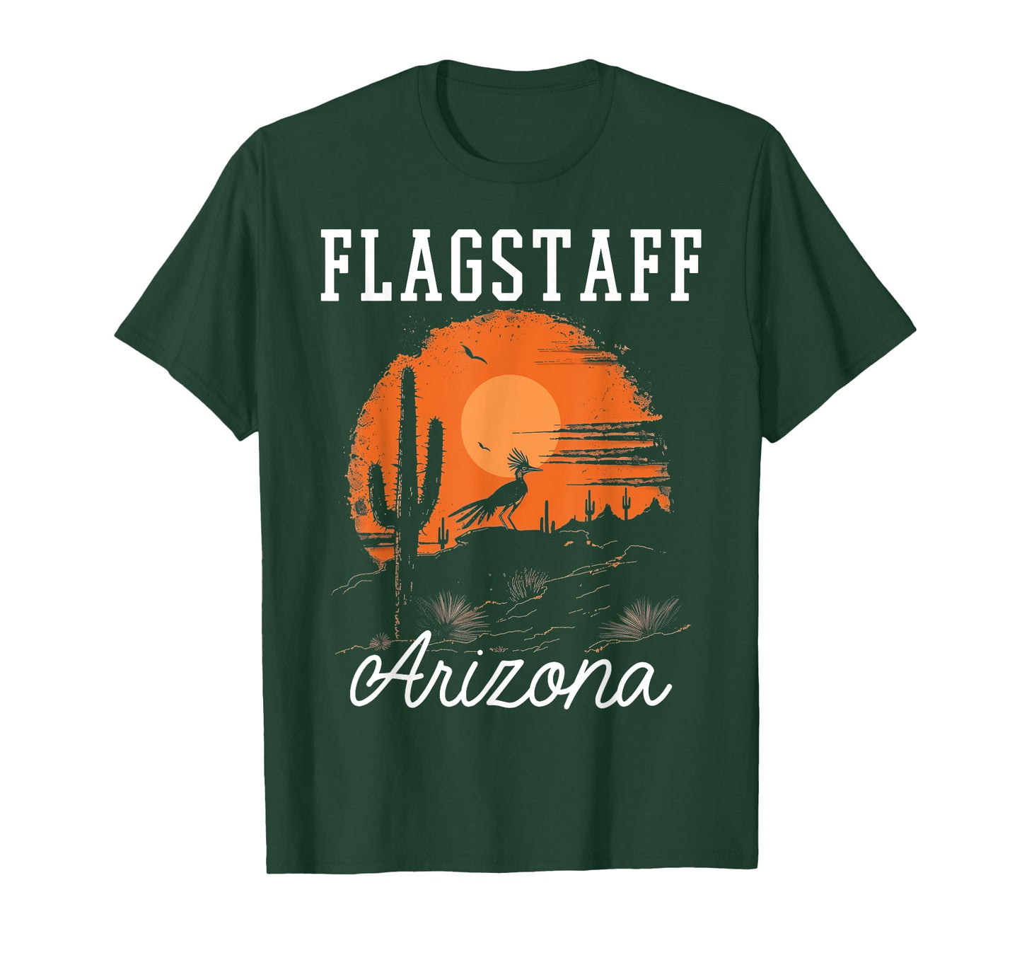 Flagstaff Arizona Roadrunner Desert Vibes Vintage T-Shirt