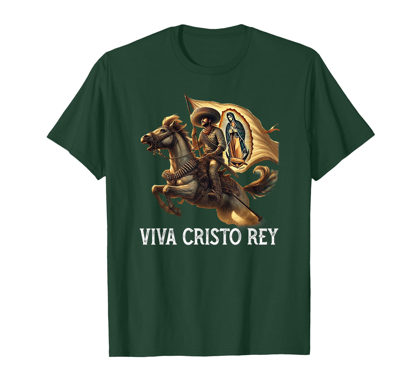 Viva Cristo Rey Guadalupe Catholic Cristeros T-Shirt