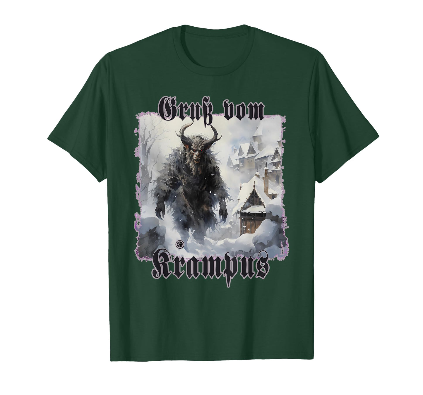Greeting from Krampus Christmas Legend Figure T-Shirt
