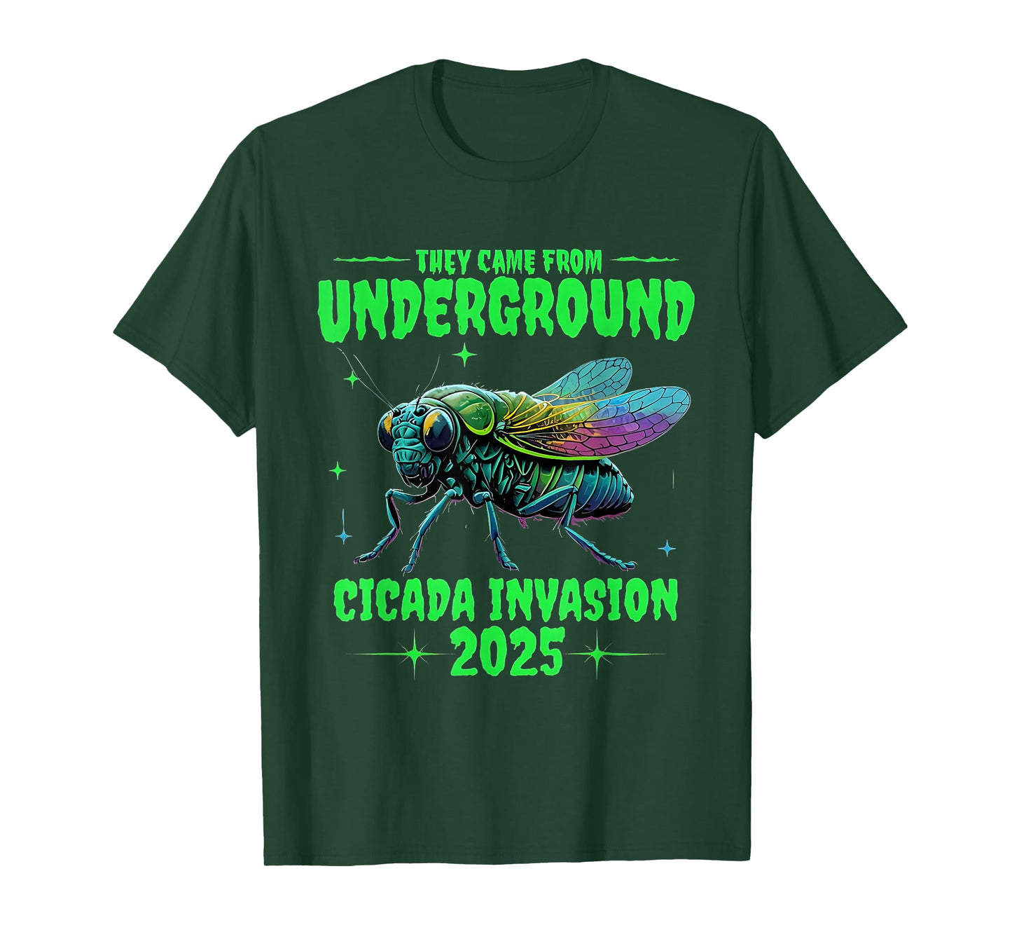 CICADA BROOD THEY'RE BACK RETURN OF THE CICADAS 2025 T-Shirt
