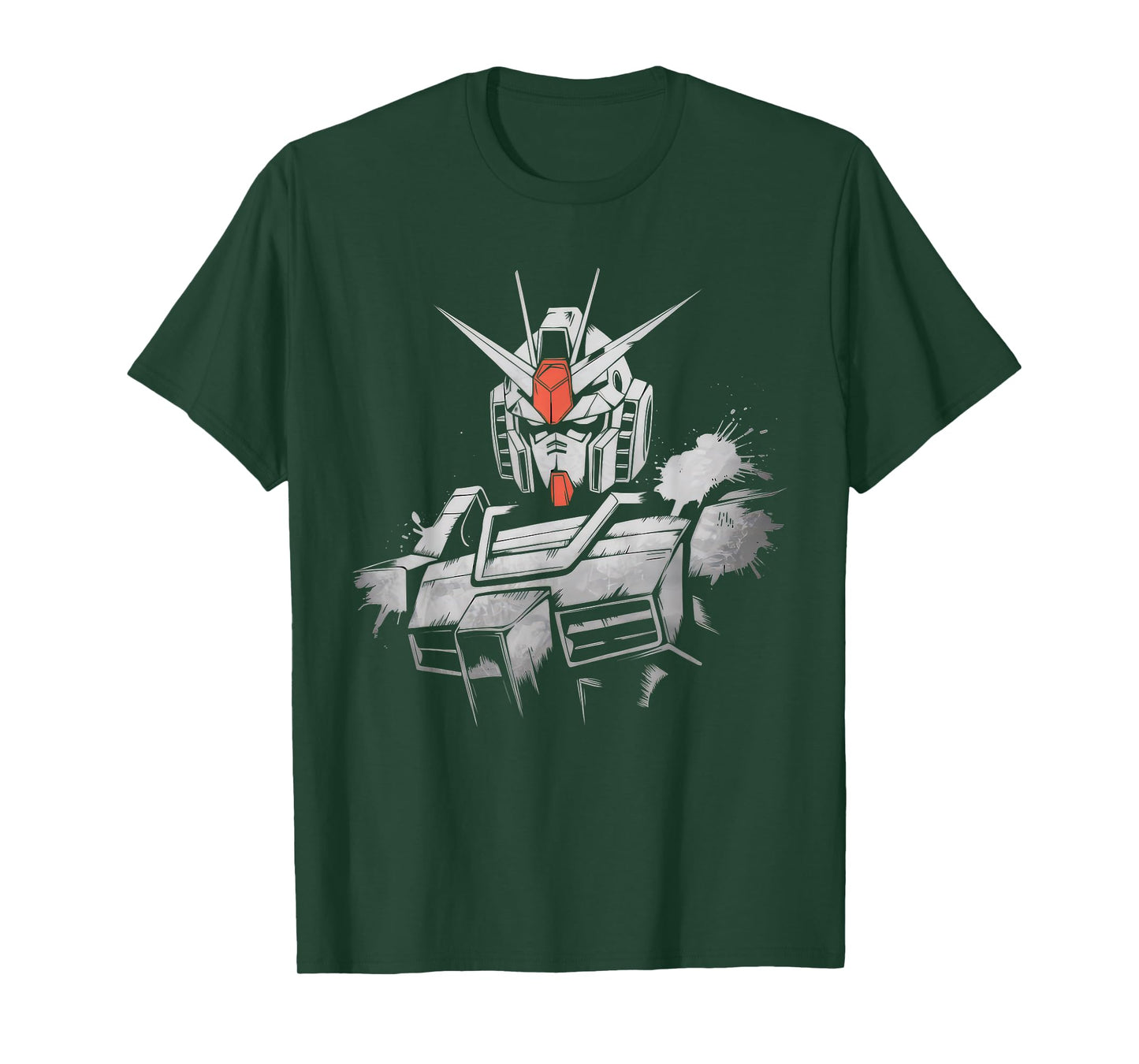 Mecha Tshirt Japanese Mecha Robot Head Anime Art Ukiyo-E T-Shirt