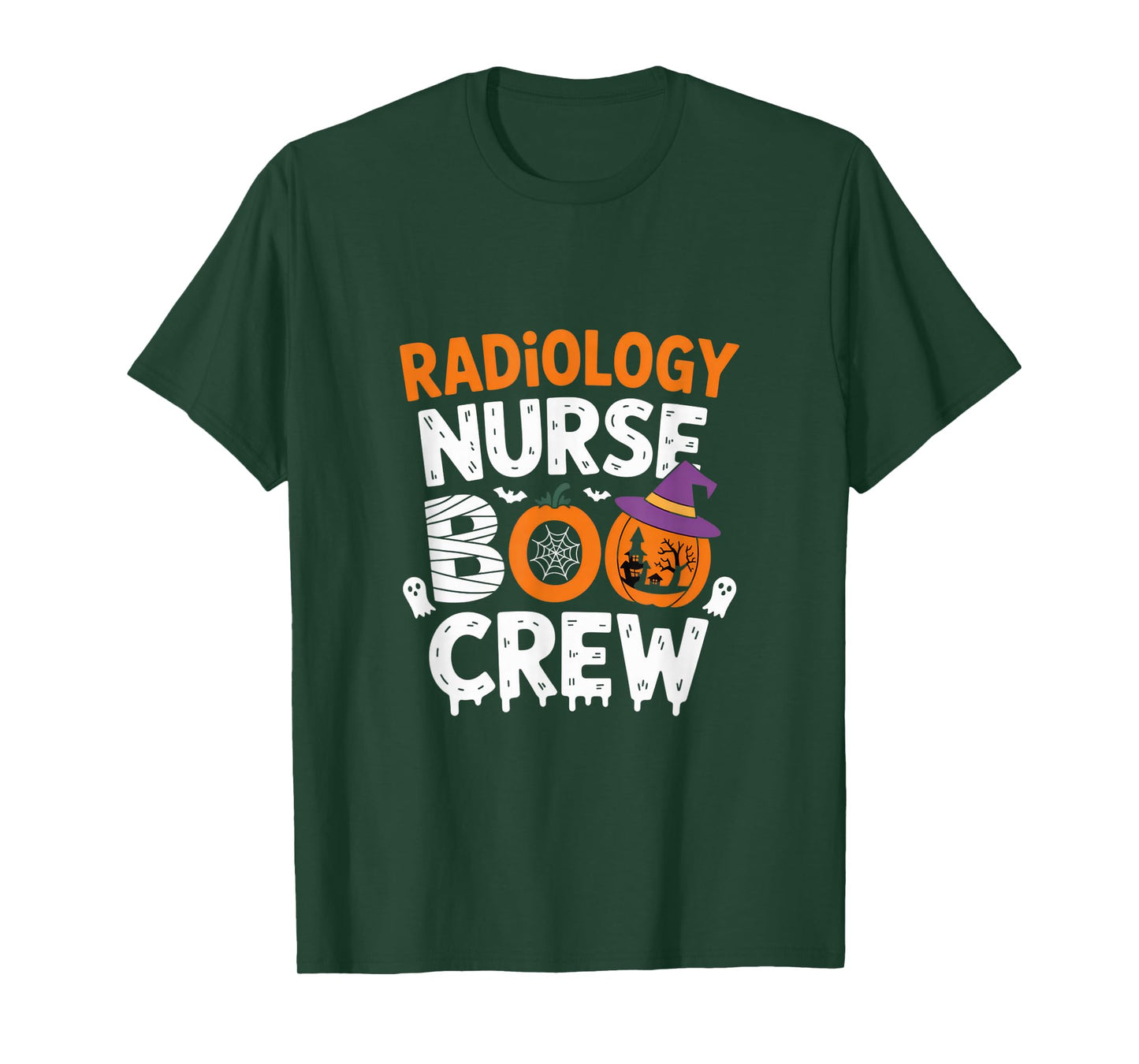 Radiology Nurse Boo Crew Funny Nurse Halloween Team Spirit T-Shirt