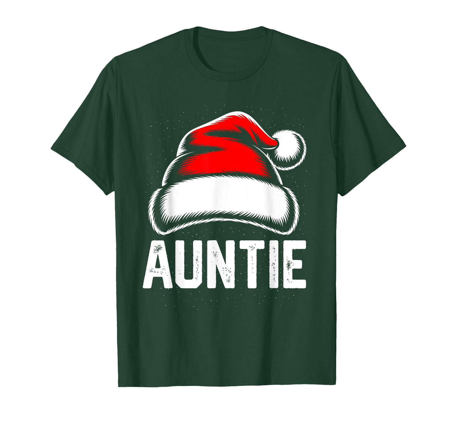Auntie Santa Christmas Family Matching Pajamas Xmas Squad T-Shirt