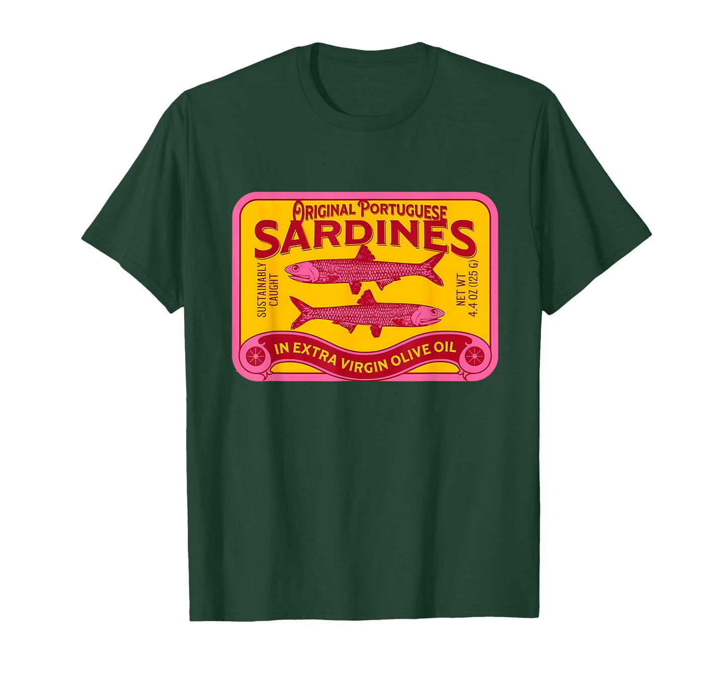 Retro Sardines Tinned Fisherman Portugal Coastal Aesthetic T-Shirt