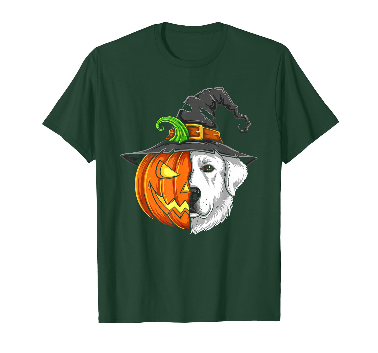 Great Pyrenees Pumpkin Jack O Lantern Halloween Mens Womens T-Shirt