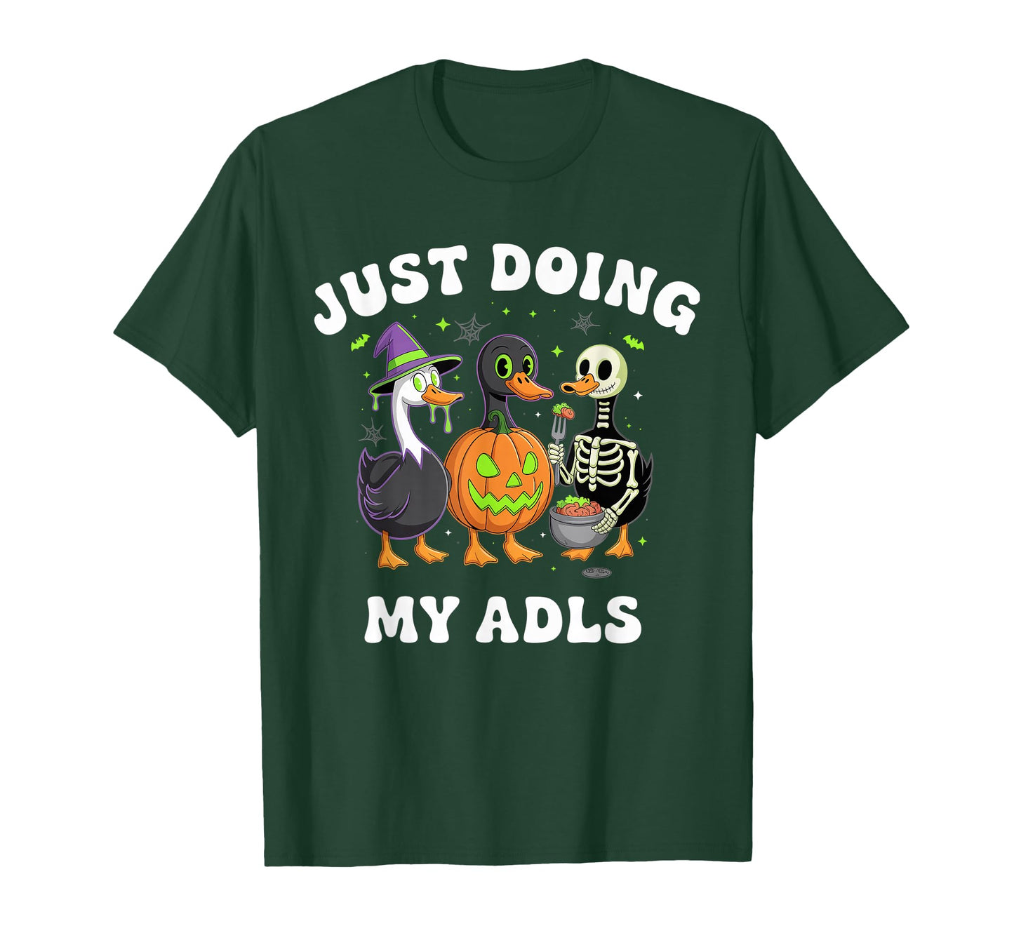 Cute Funny Silly Gooses Pumpkin Just Doing My ADLS Halloween T-Shirt