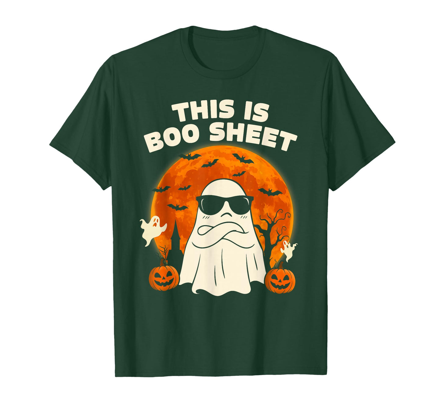 This is Boo Sheet Ghost Retro Halloween Costume Men Women T-Shirt
