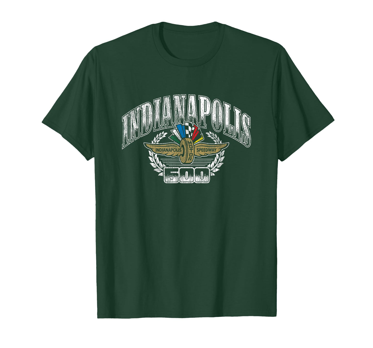 Indy 500 Indianapolis Motor Speedway Vintage Distressed Logo T-Shirt