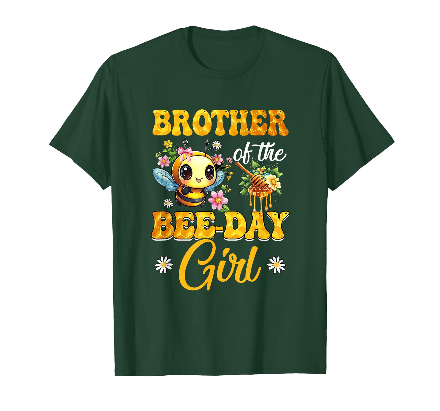 Brother Of The Birthday Girl Bee Family Birthday Party T-Shirt