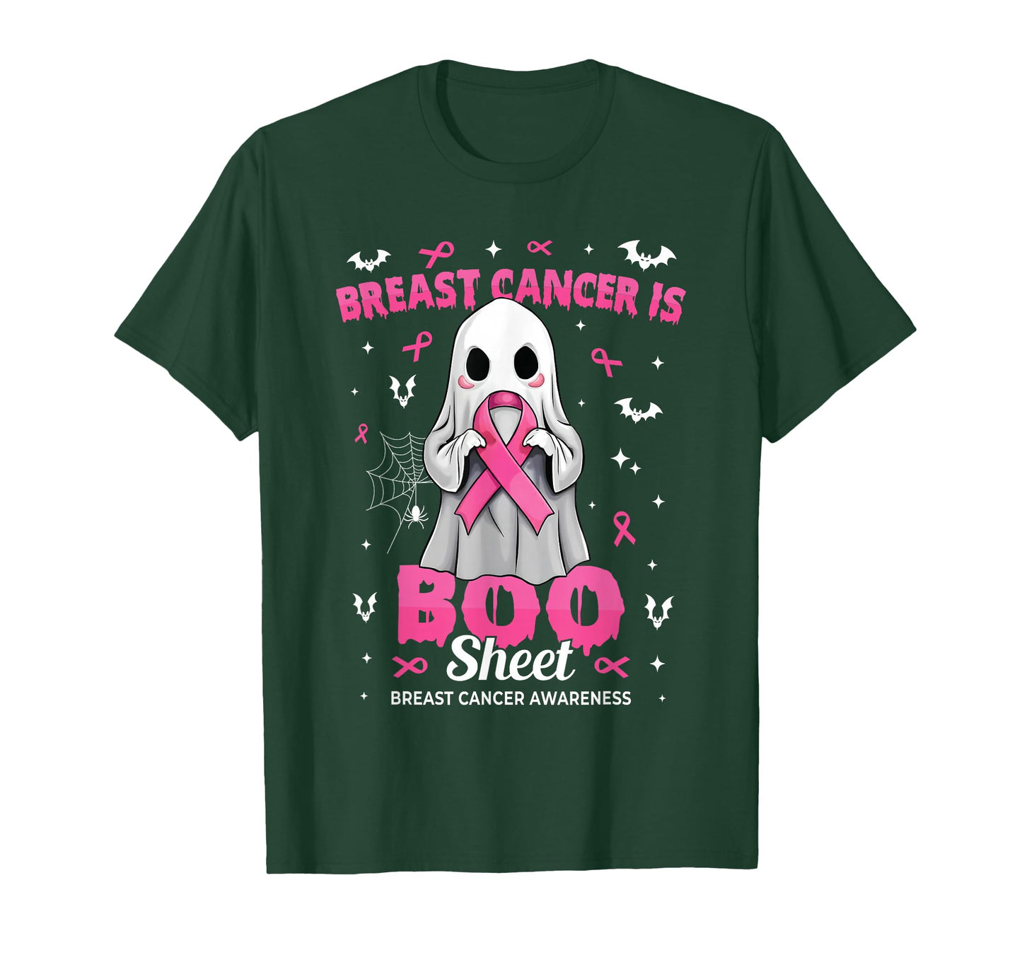 Breast Cancer is Boo Sheet Halloween Breast Cancer Ghost T-Shirt