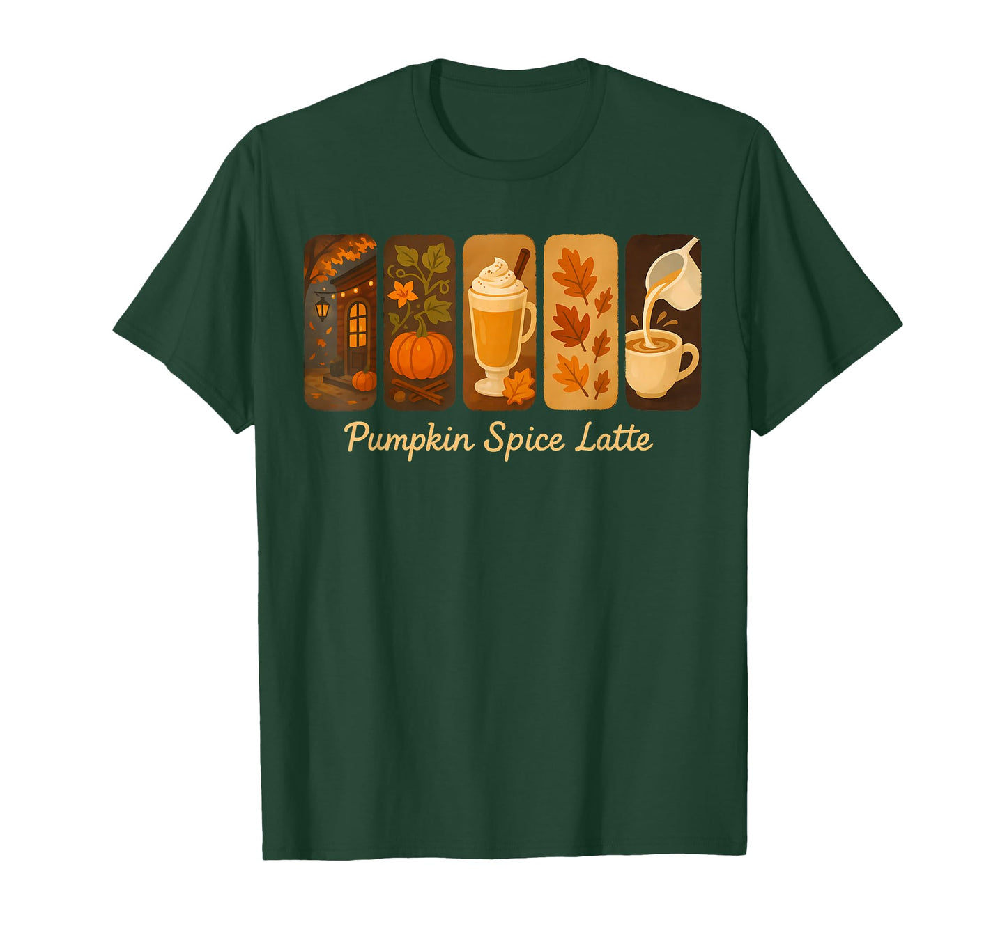 Coffee Pumpkin Latte Spice Coffee Love Fall Season Halloween T-Shirt