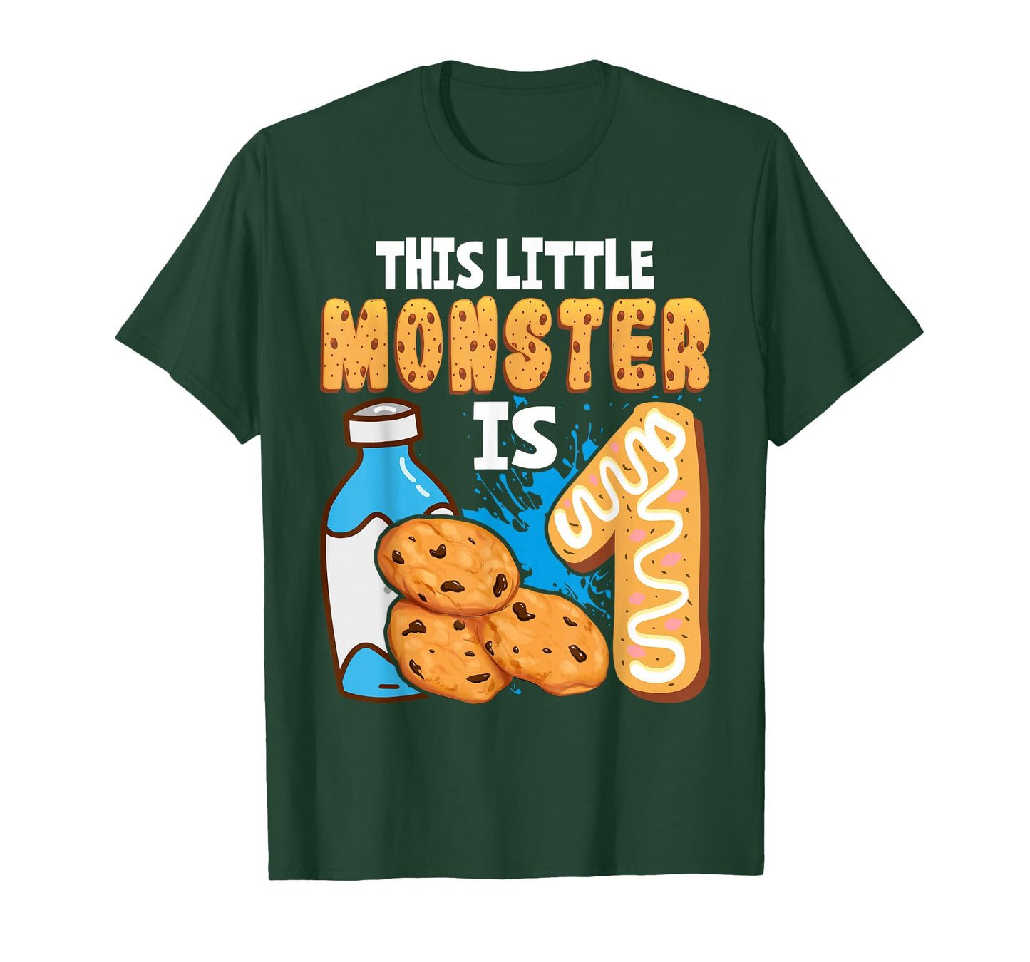 Milk and Cookies 1st Birthday Boy Girl First Birthday Family T-Shirt