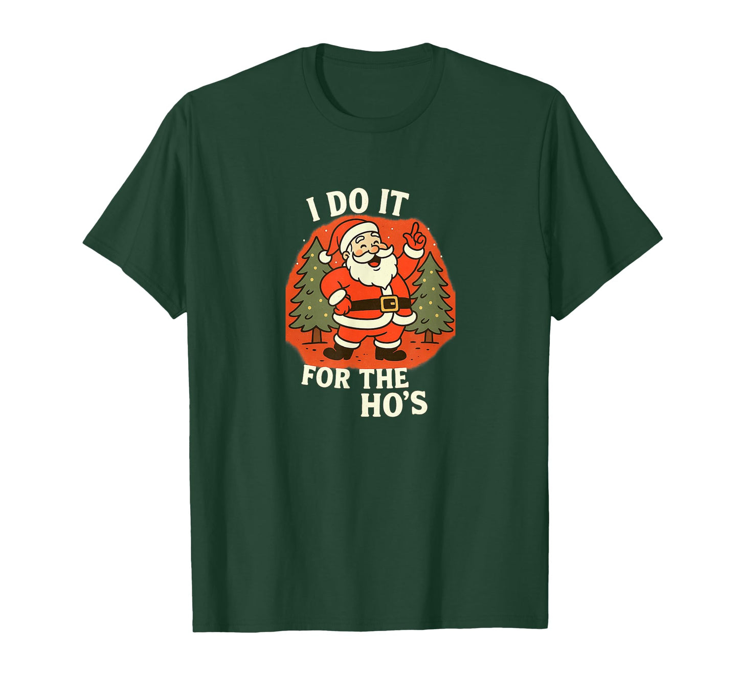Funny Santa Claus Christmas Design Happy Holidays Funny T-Shirt