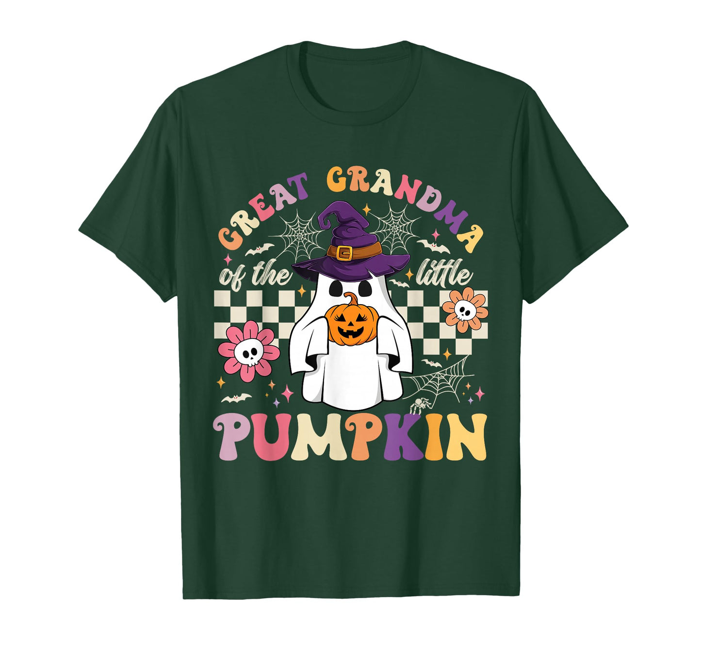 Great Grandma of The Little Pumpkin Halloween Spooky Ghost T-Shirt