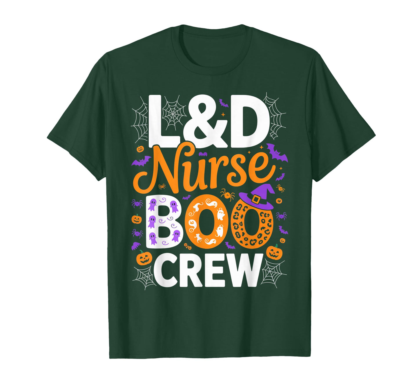 L&D Nurse Boo Crew Halloween Outfit Spooky Hospital Squad T-Shirt