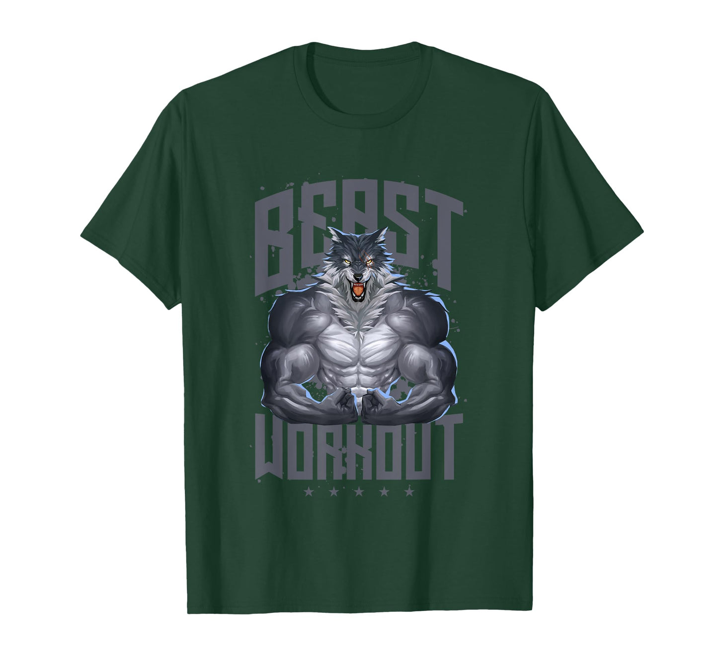 Wolf Workout Beast | Gym Fitness Bodybuilding Muscles T-Shirt