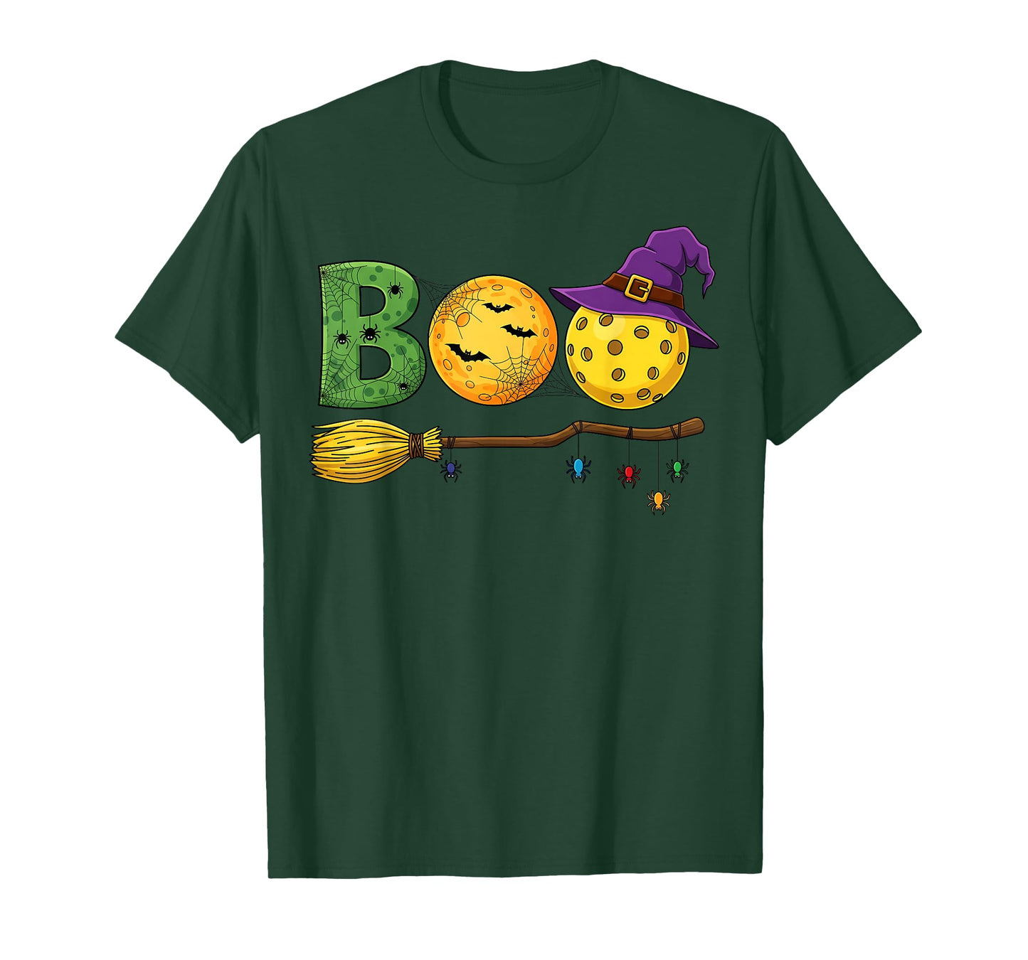 Pickleball Halloween Boo Court Vibes Trick or Treat T-Shirt