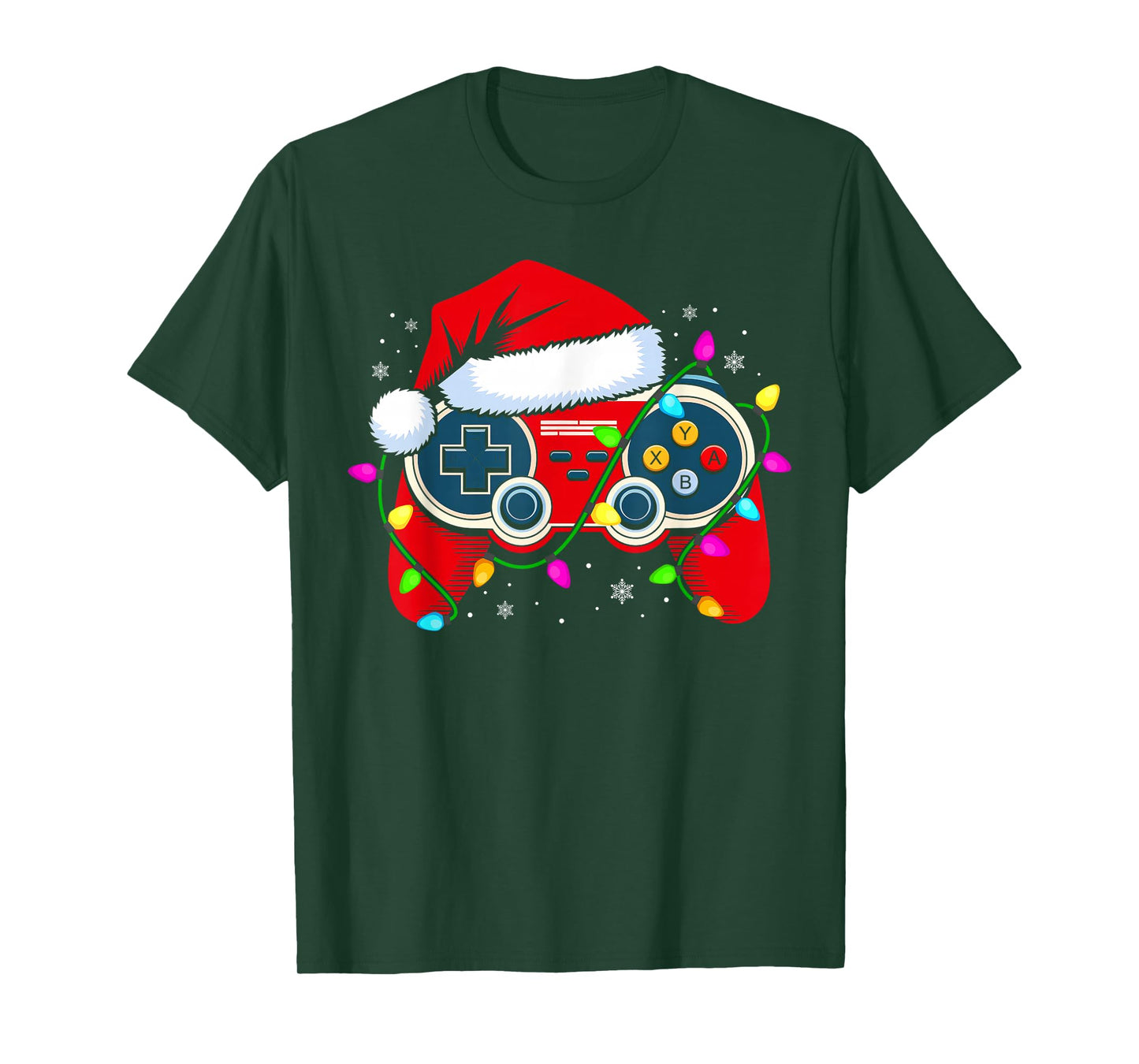 Christmas Santa Gamer Xmas Funny Video Gaming Christmas Boys T-Shirt