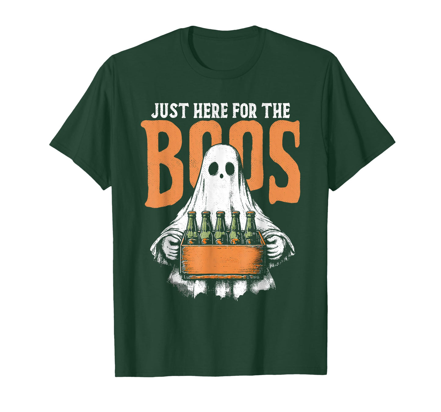 I'm Just Here for The Boos Funny Halloween Ghost Men Women T-Shirt