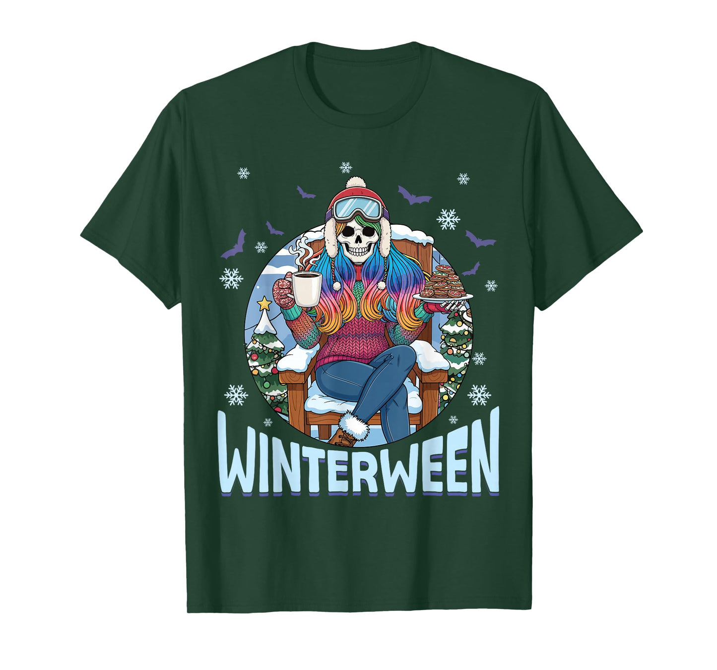 Winterween Halloween Christmas Holiday Scary Winter T-Shirt