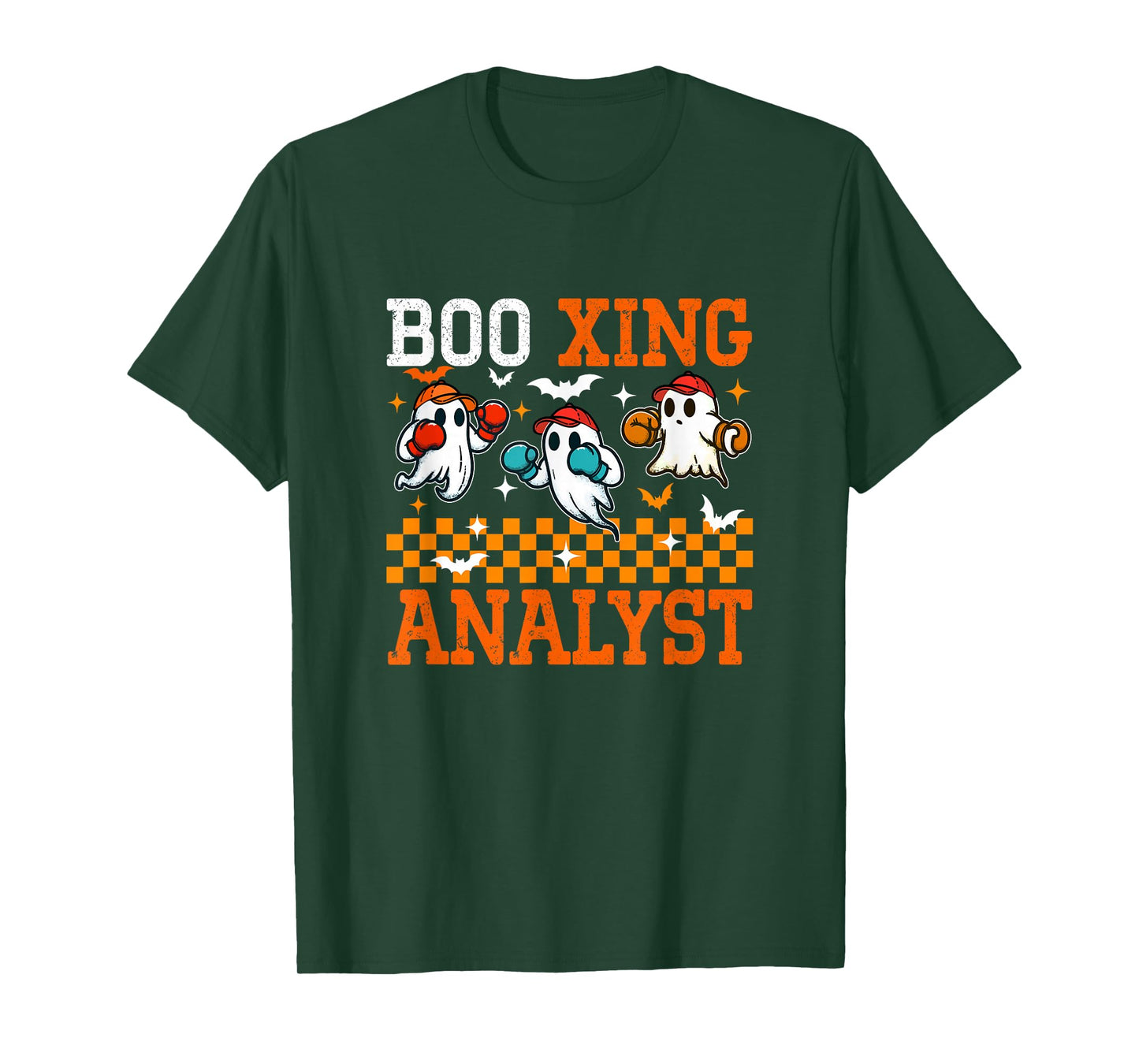 Boo Xing Analyst Halloween Boxing Costume Player Team T-Shirt