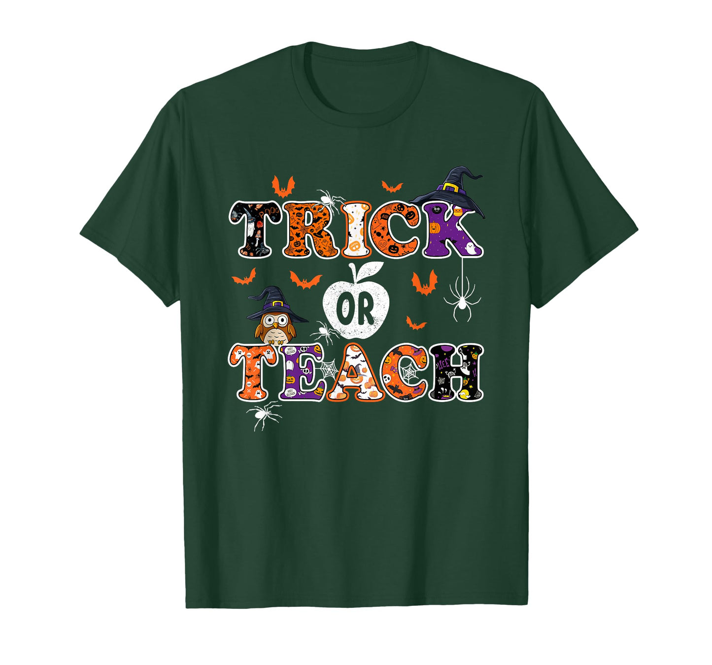 Trick Or Teach Fun Teacher Halloween Costume 2025 Men Women T-Shirt