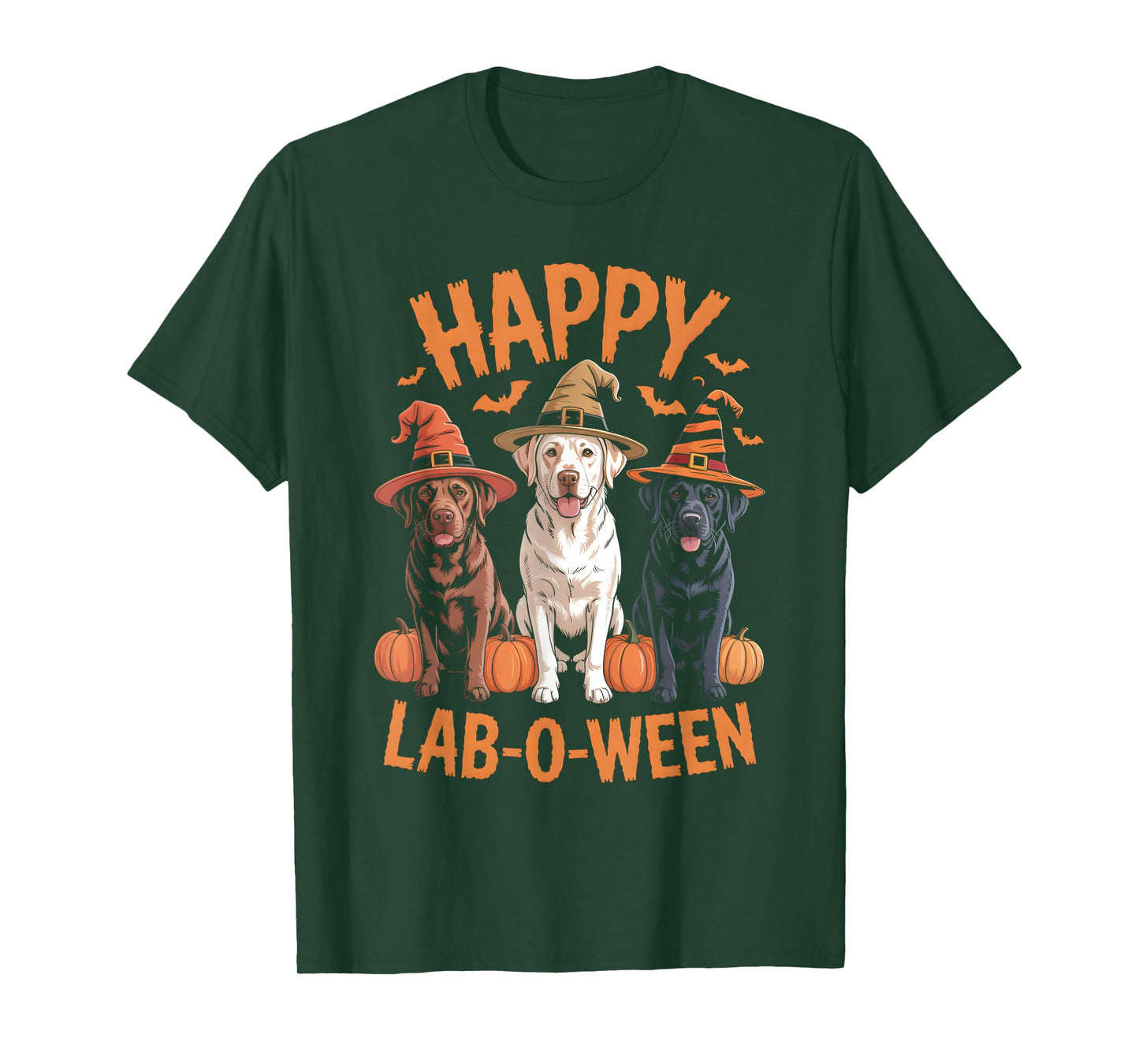 Happy Lab-O-Ween Labrador Halloween Dog Lover Design T-Shirt