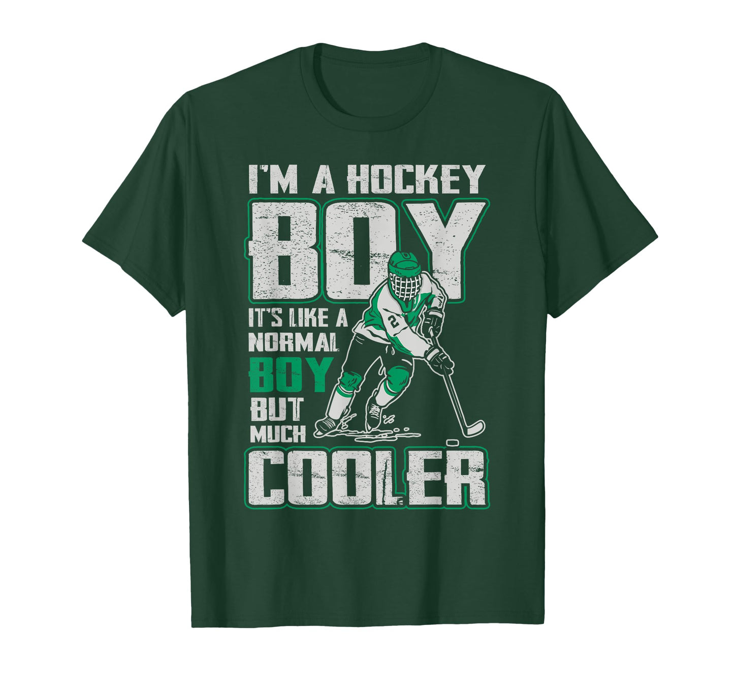 I’m A Hockey Boy Cooler Than Normal Boys Ice Hockey Players T-Shirt