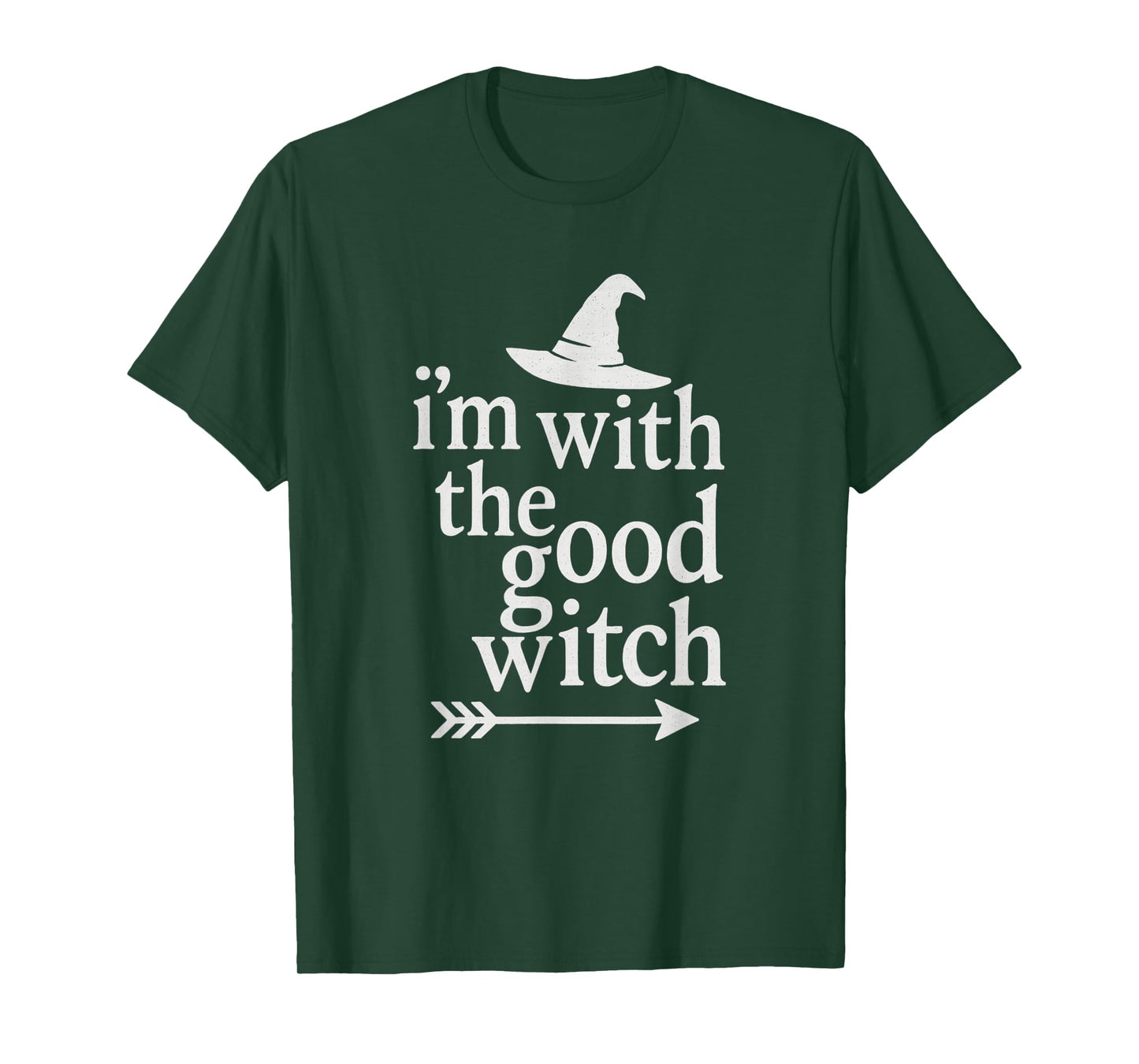 I’m with The Good Witch - Funny Halloween Costume Graphic T-Shirt
