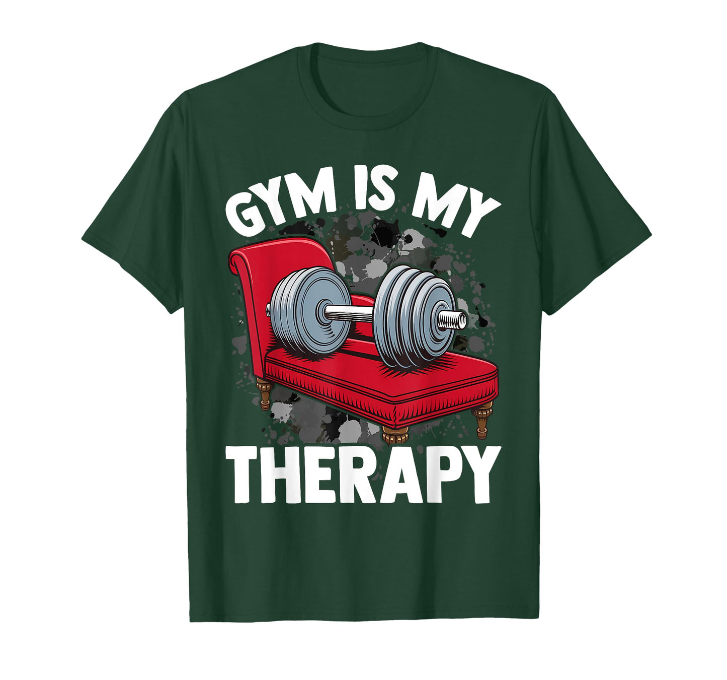 Gym Is My Therapy Funny Gym T-Shirt