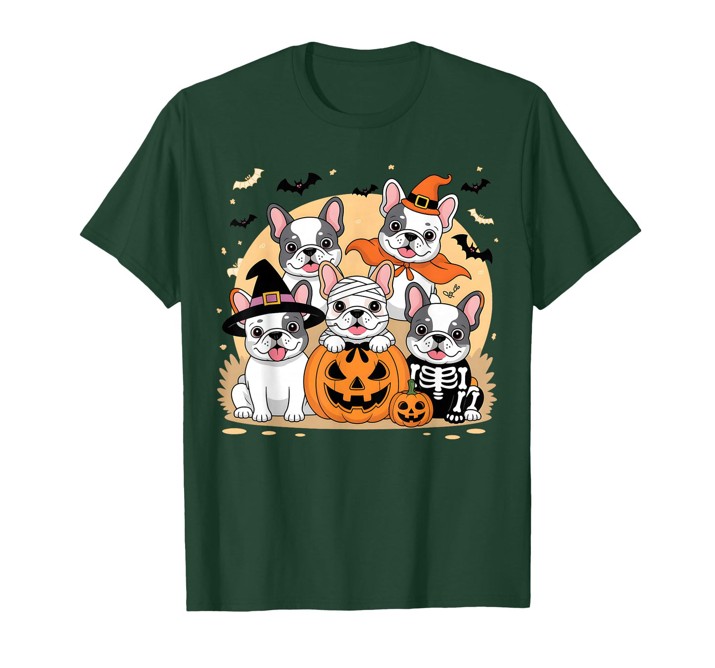 Mummy French Bulldog Halloween French Bulldog Witch Dog Mom T-Shirt