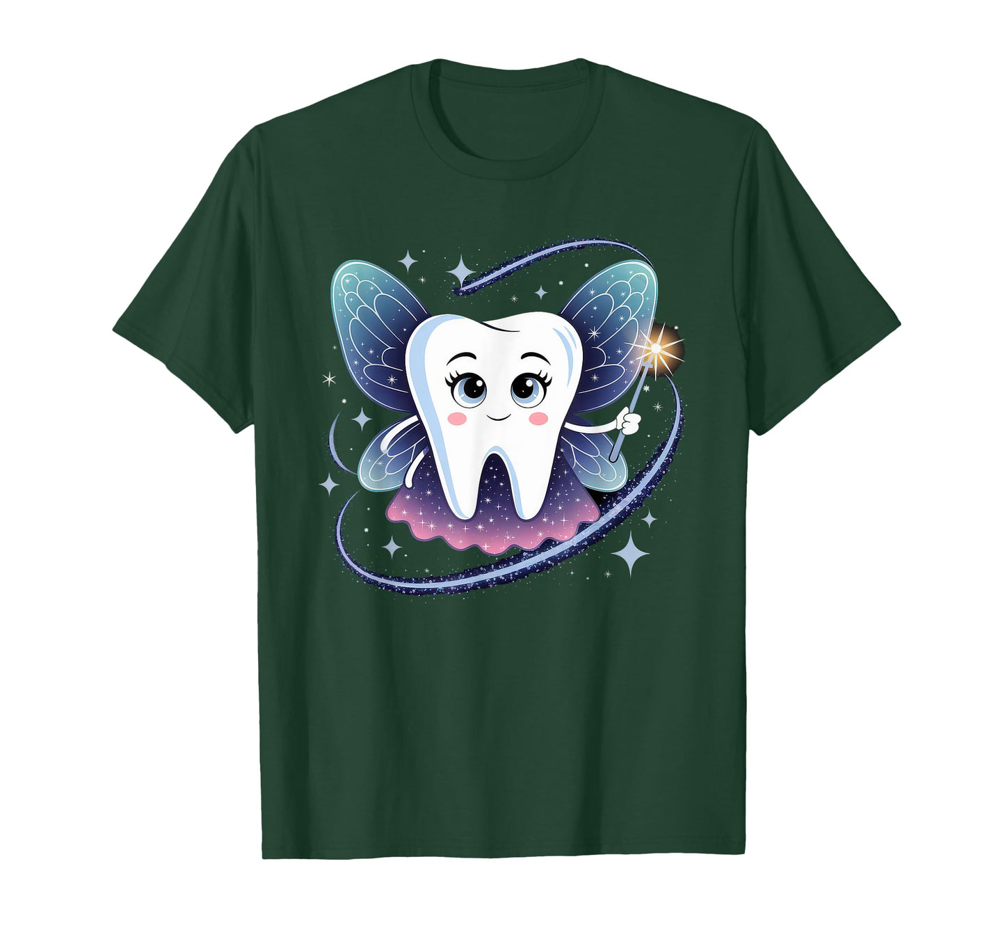 Tooth Fairy Costume Women Adult Teeth Carnival Dentist T-Shirt
