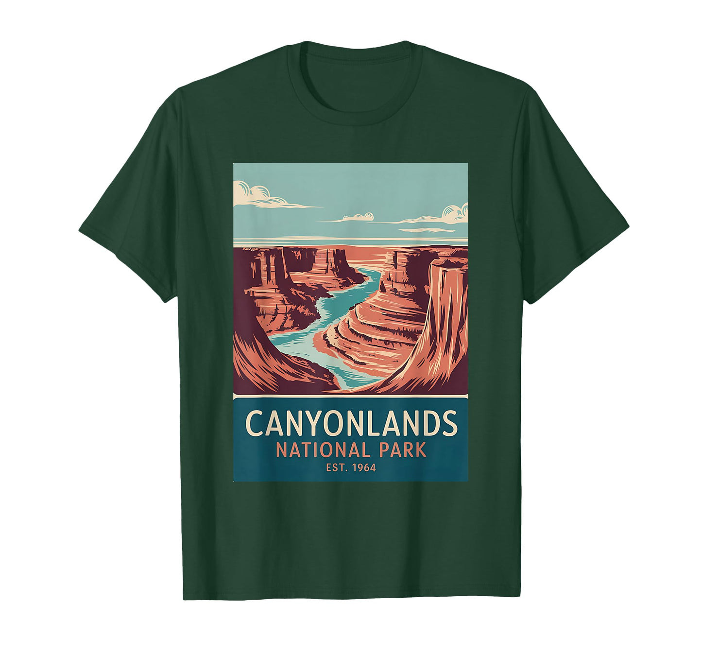 Canyonlands National Park Vintage Camping Hiking Men Women T-Shirt