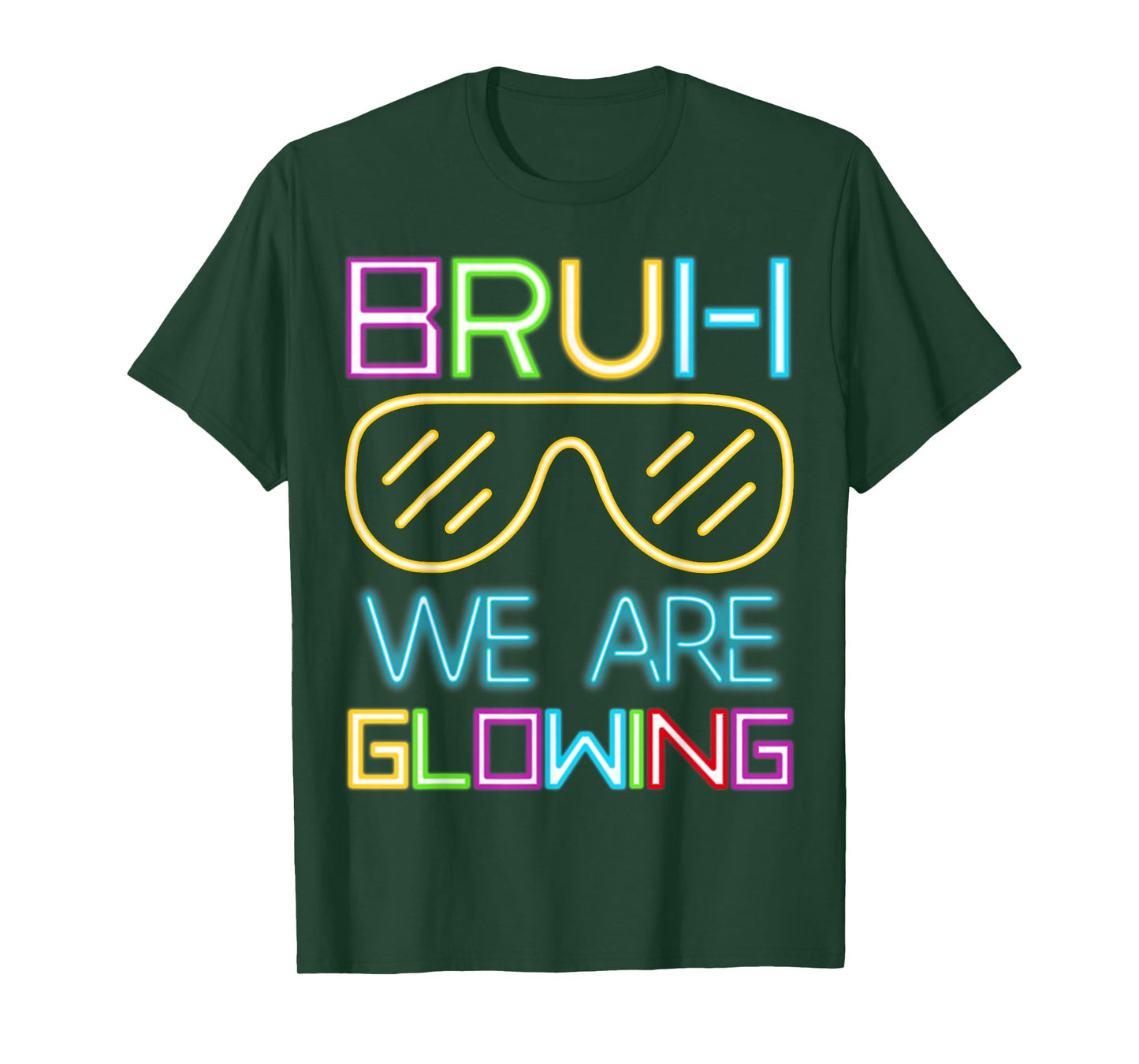 Bruh We Are Glowing In My Glowing Era Group Team Tie Dye T-Shirt