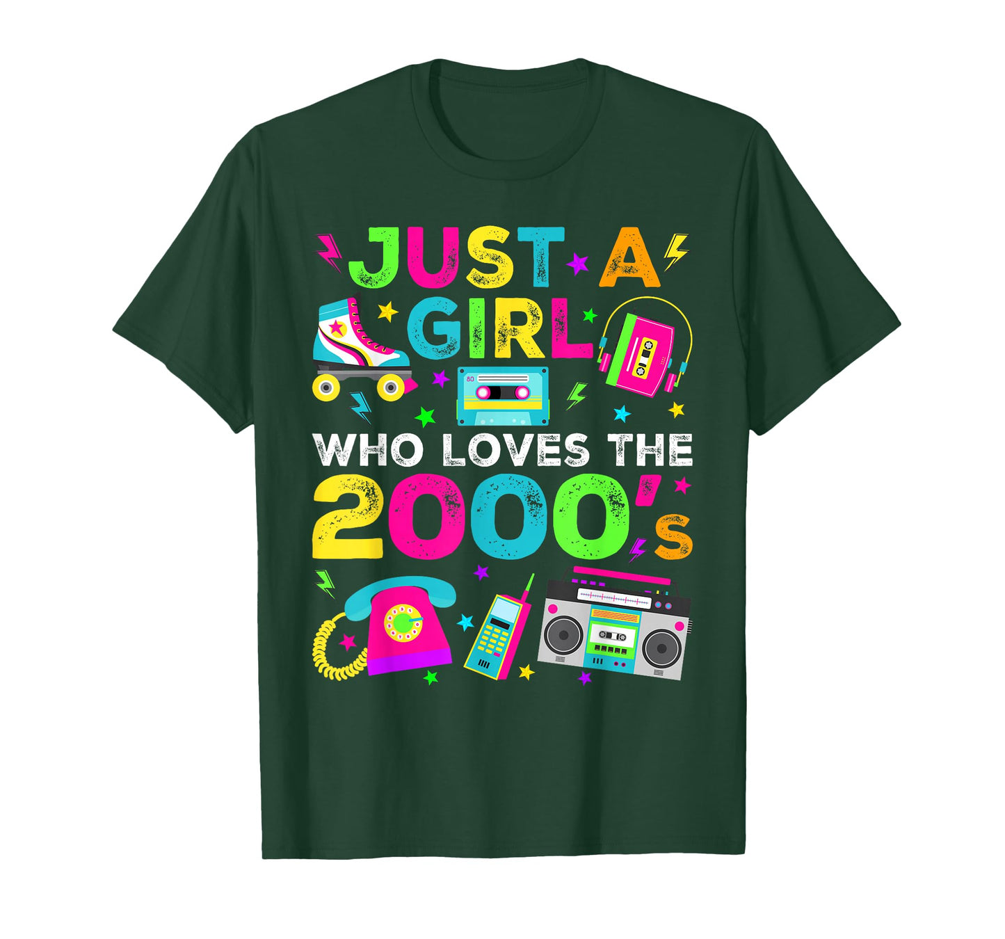 Just A Girl Who Loves The 2000s, 2000's Retro Costume T-Shirt