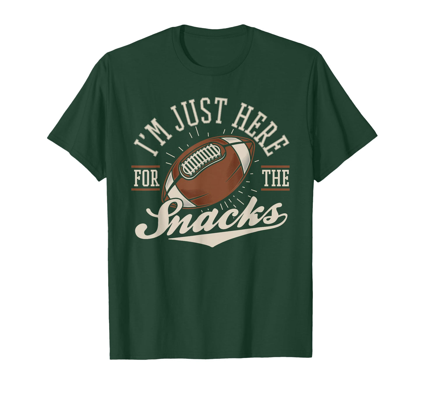 I'm Just Here For The Snacks Funny Fantasy Football League T-Shirt