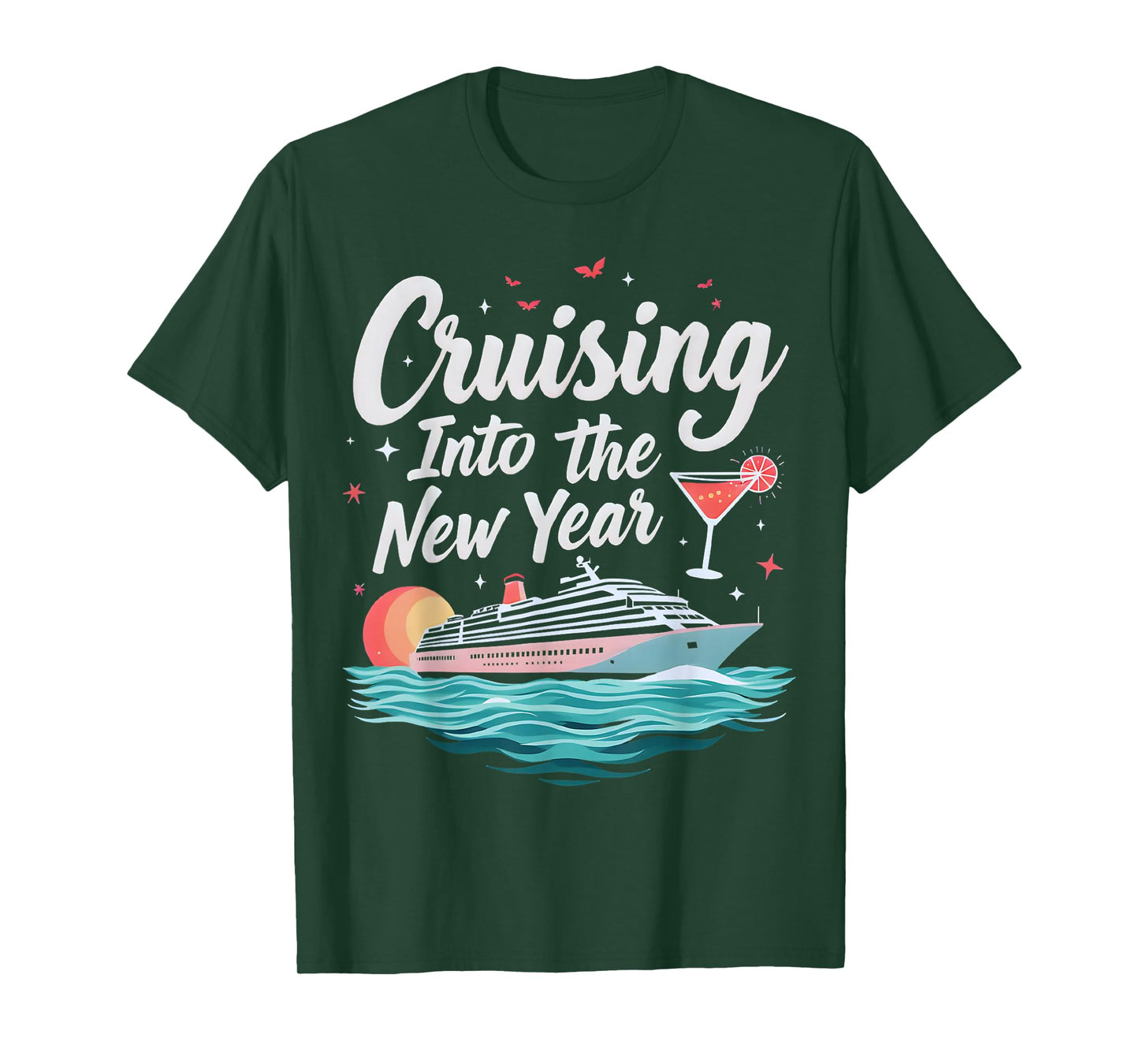 Cruising Into 2026 New Years Eve Party Matching Family T-Shirt