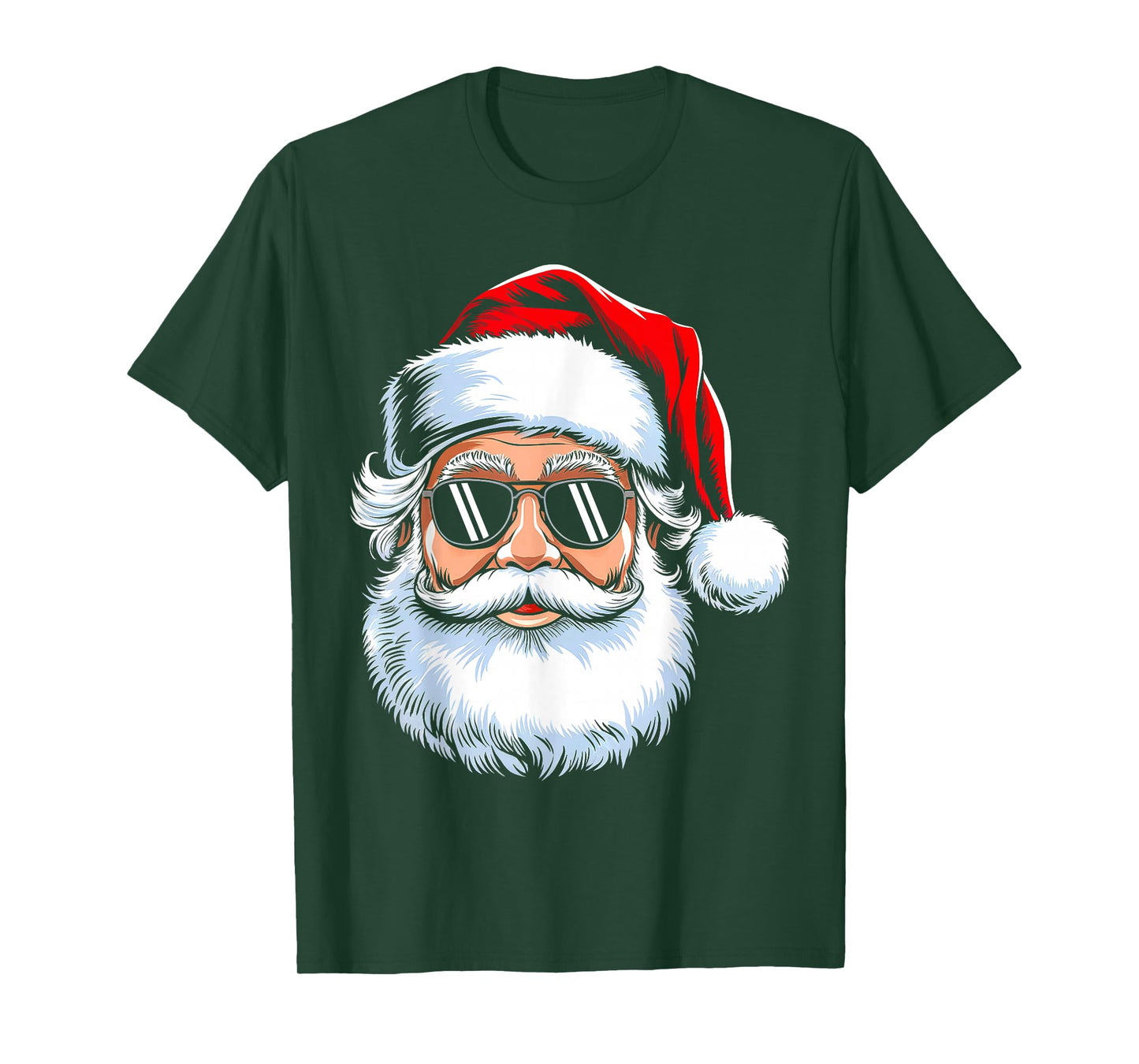 Santa Face with Sunglasses Christmas Xmas Men Women Kids T-Shirt