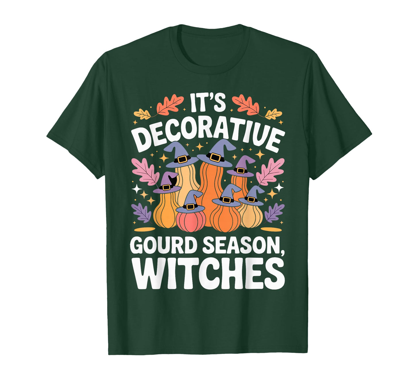 Decorative Gourd Season Funny Witchy Halloween Fall T-Shirt