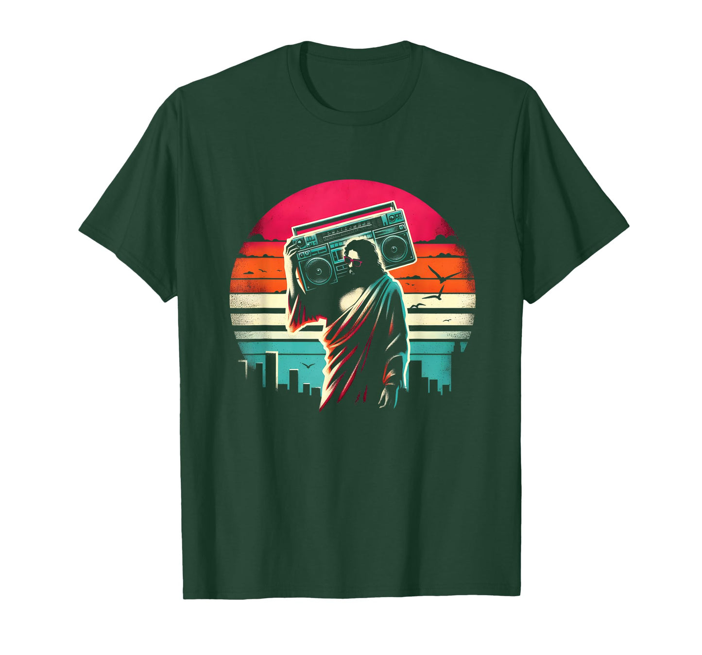 Jesus Boombox - Funny Christian Religious Ghettoblaster T-Shirt