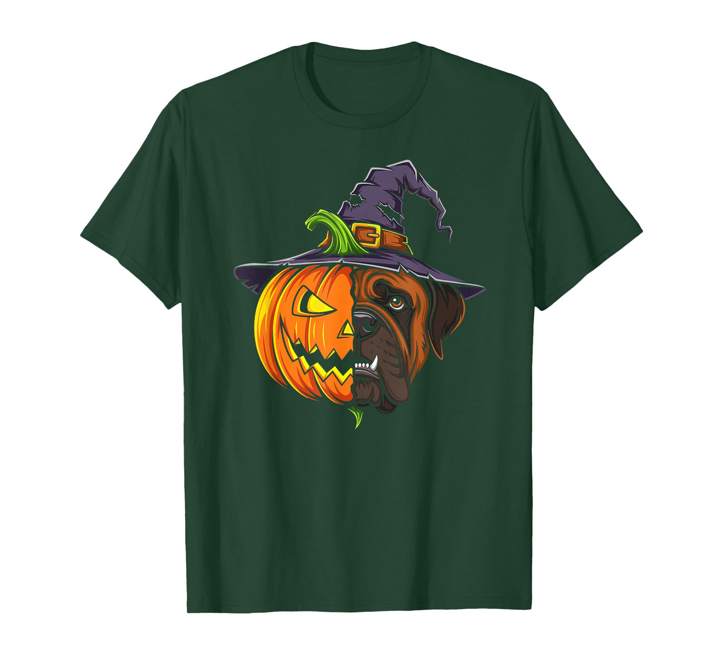Mastiff Pumpkin Jack O Lantern Halloween Kids Mens Womens T-Shirt