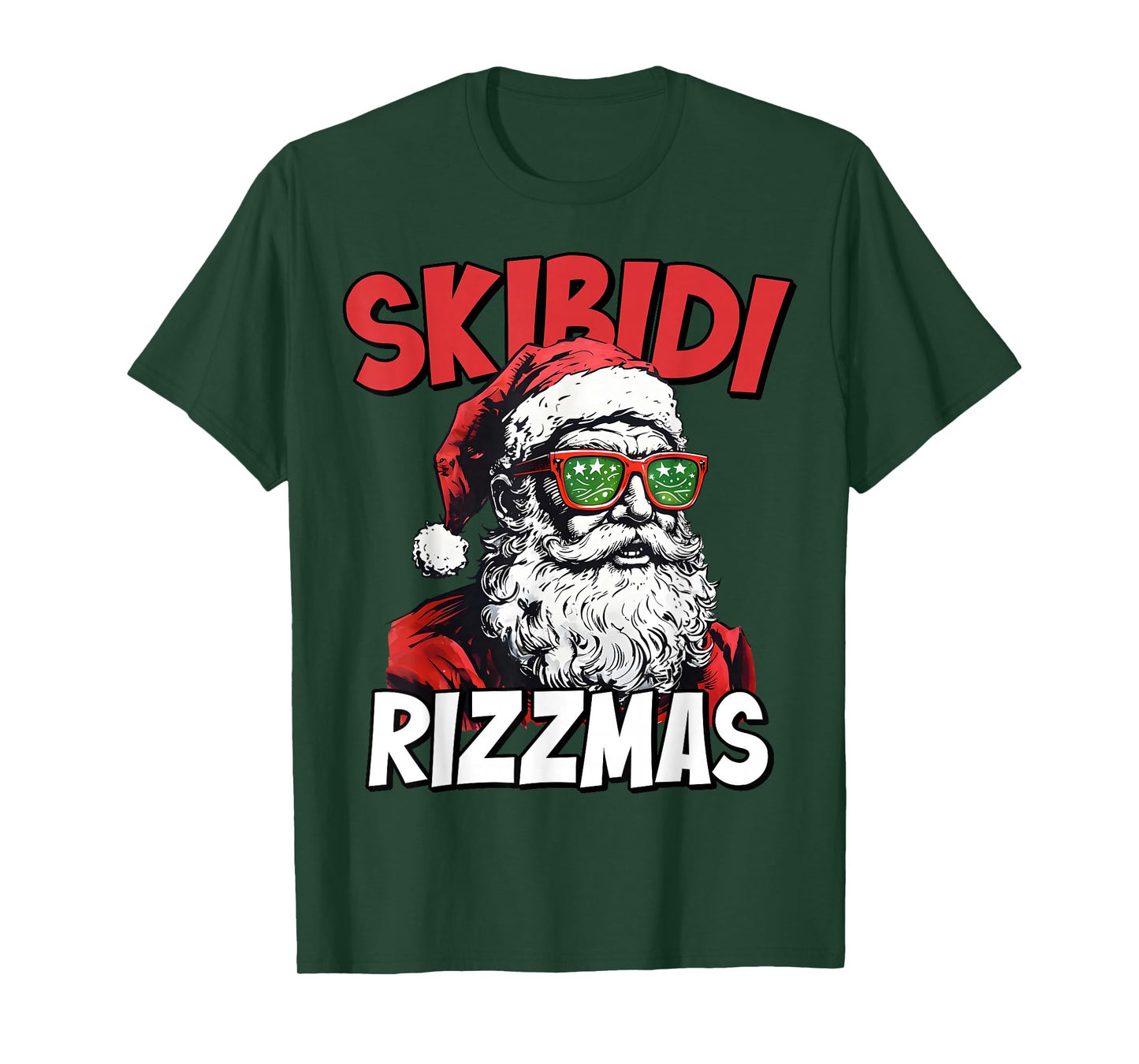 Skibidi Rizzmas Christmas Rizz Santa Claus Charisma Kid Cool T-Shirt