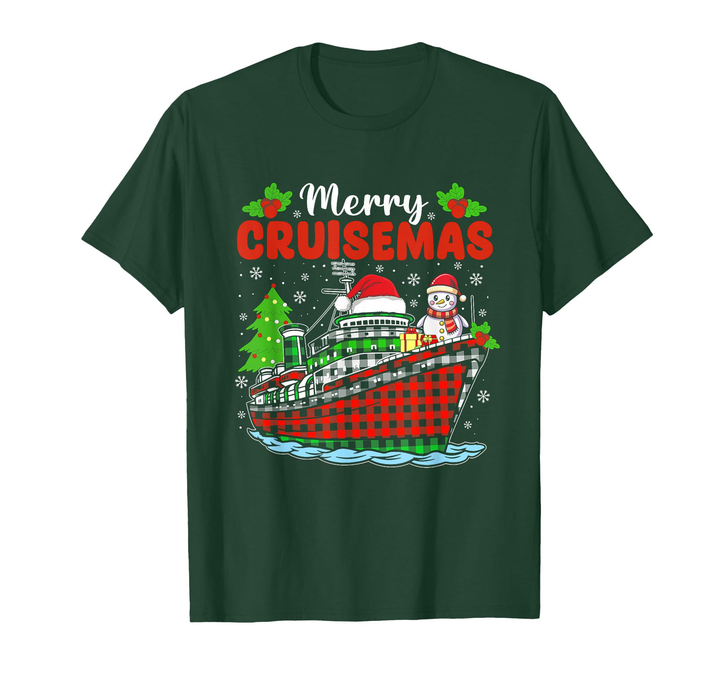 Merry Cruisemas Cruise Christmas Family Xmas Pajamas Holiday T-Shirt