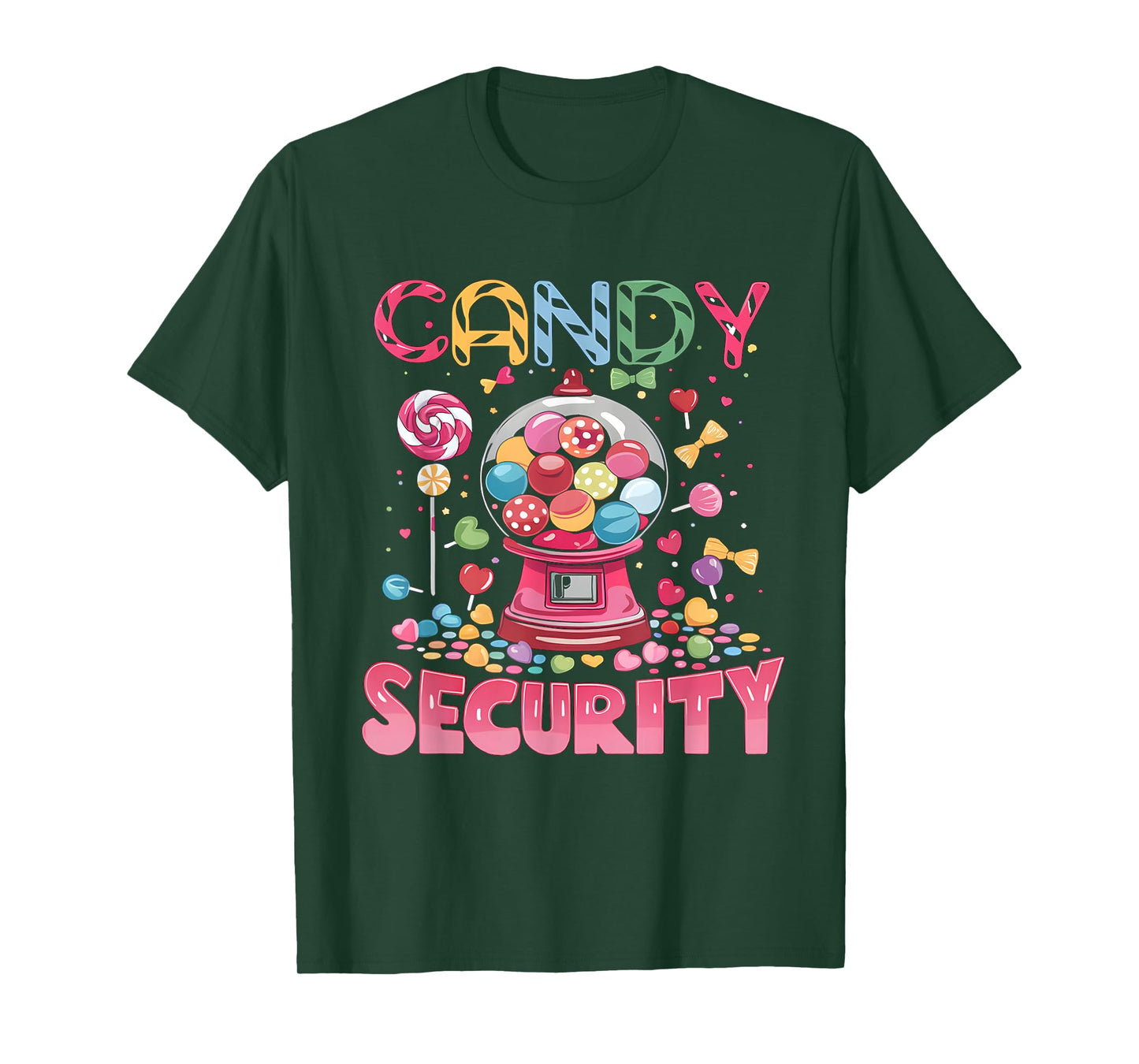 Candy Security Candyland Costume Kids Teens Adult T-Shirt