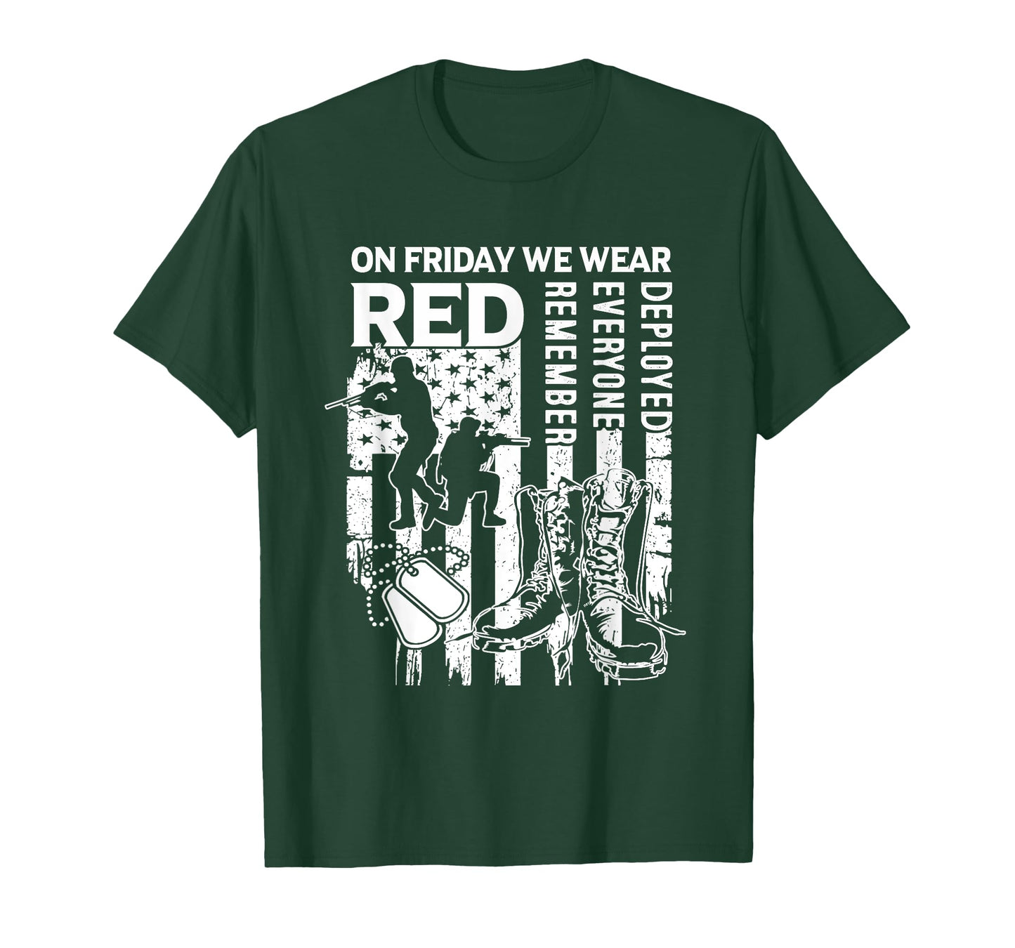 Red Friday Military Shirt On Friday We Wear Red Veteran Tee T-Shirt