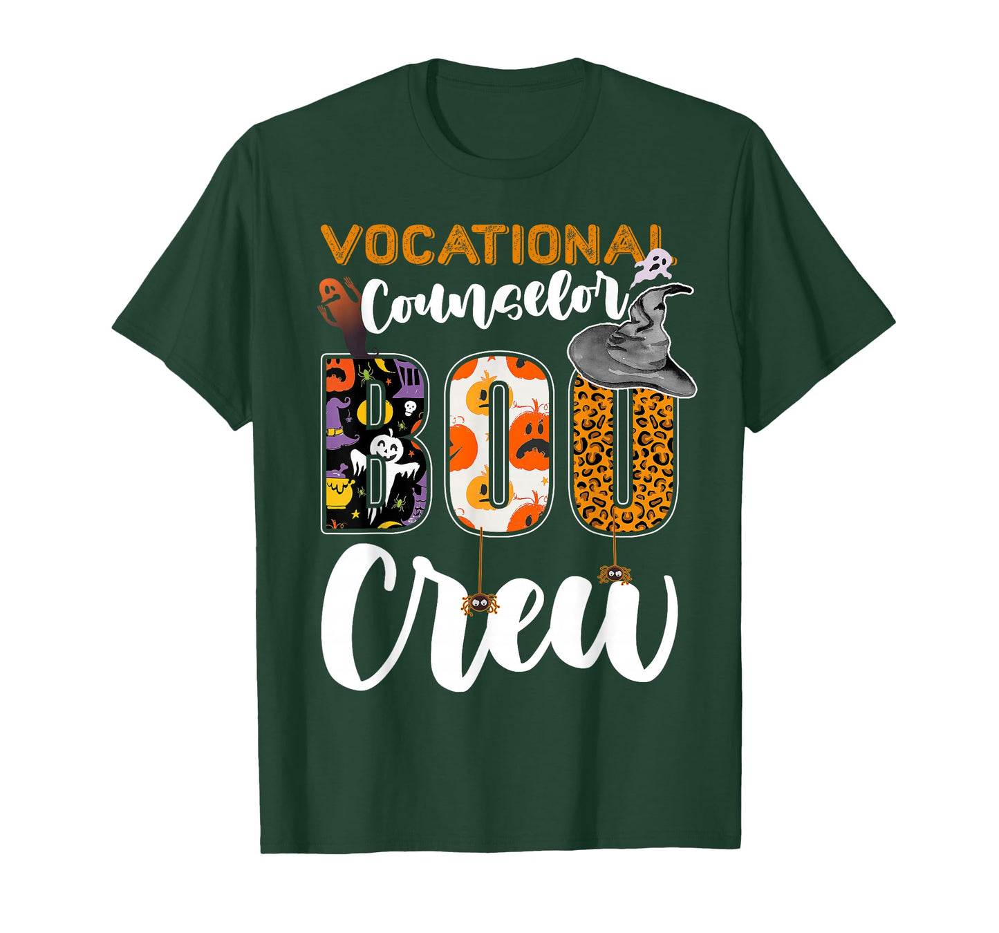 Vocational Counselor Boo Crew Halloween Match Career Coach T-Shirt