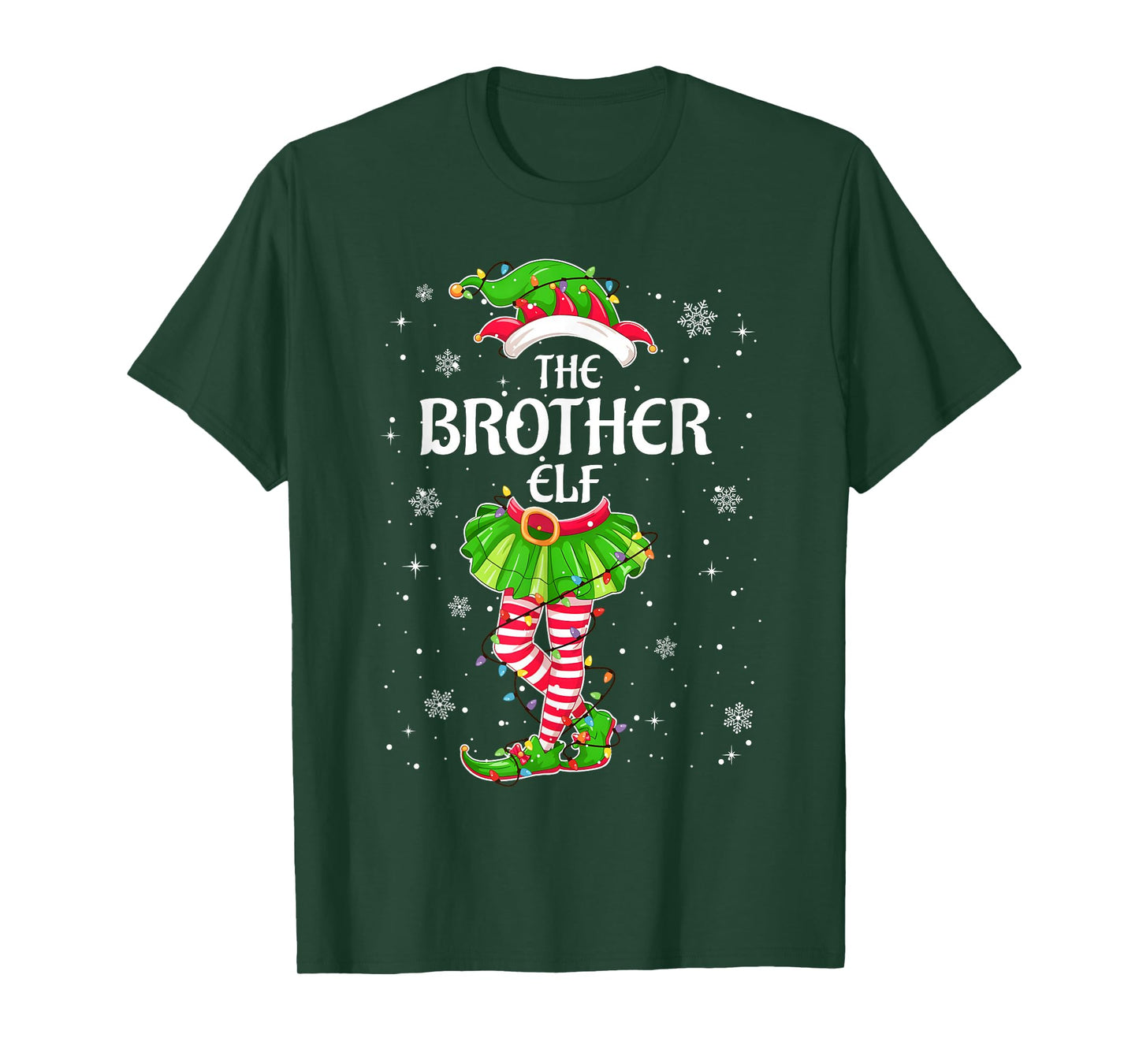 Funny The Brother Elf Family Matching Christmas Pajamas T-Shirt