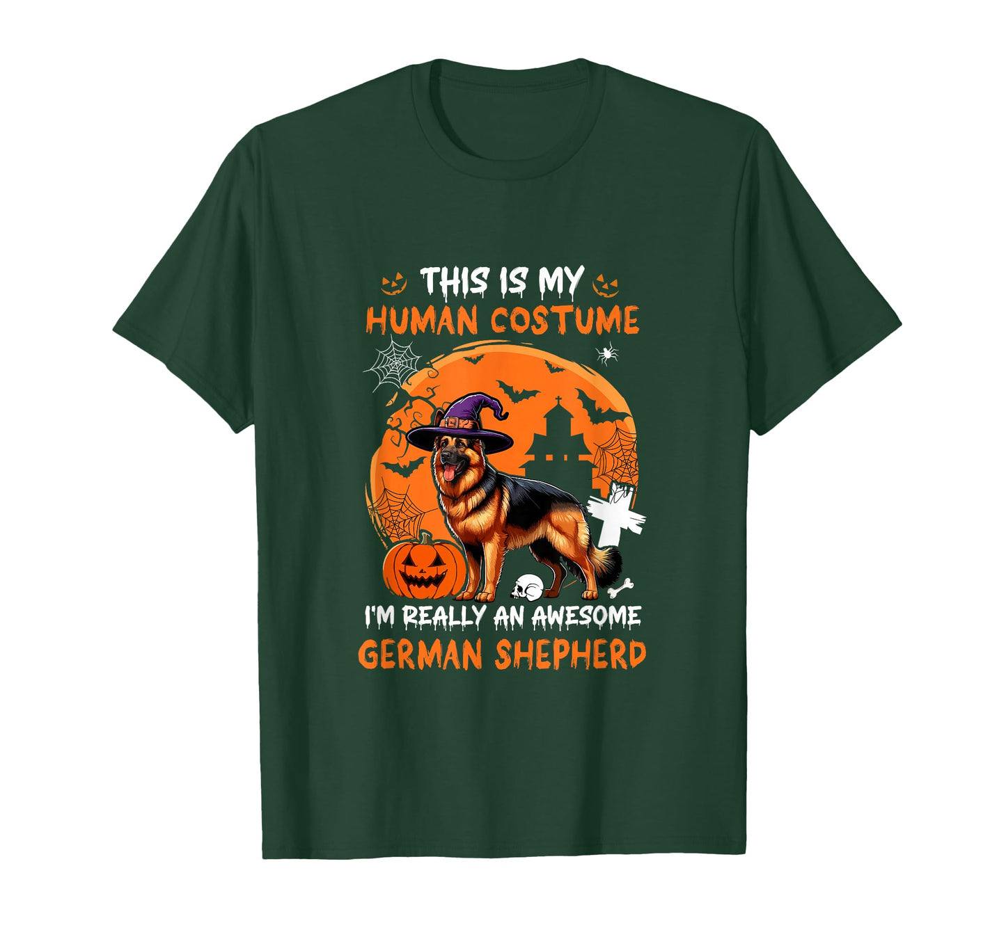 Human Costume Proud Awesome German Shepherd Halloween Owner T-Shirt