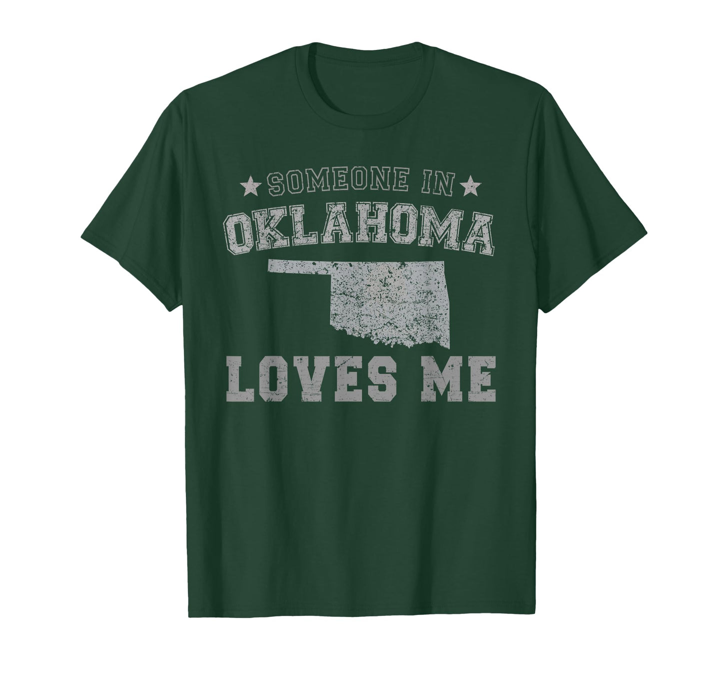 Someone In Oklahoma Loves Me Heart Vintage State T-Shirt